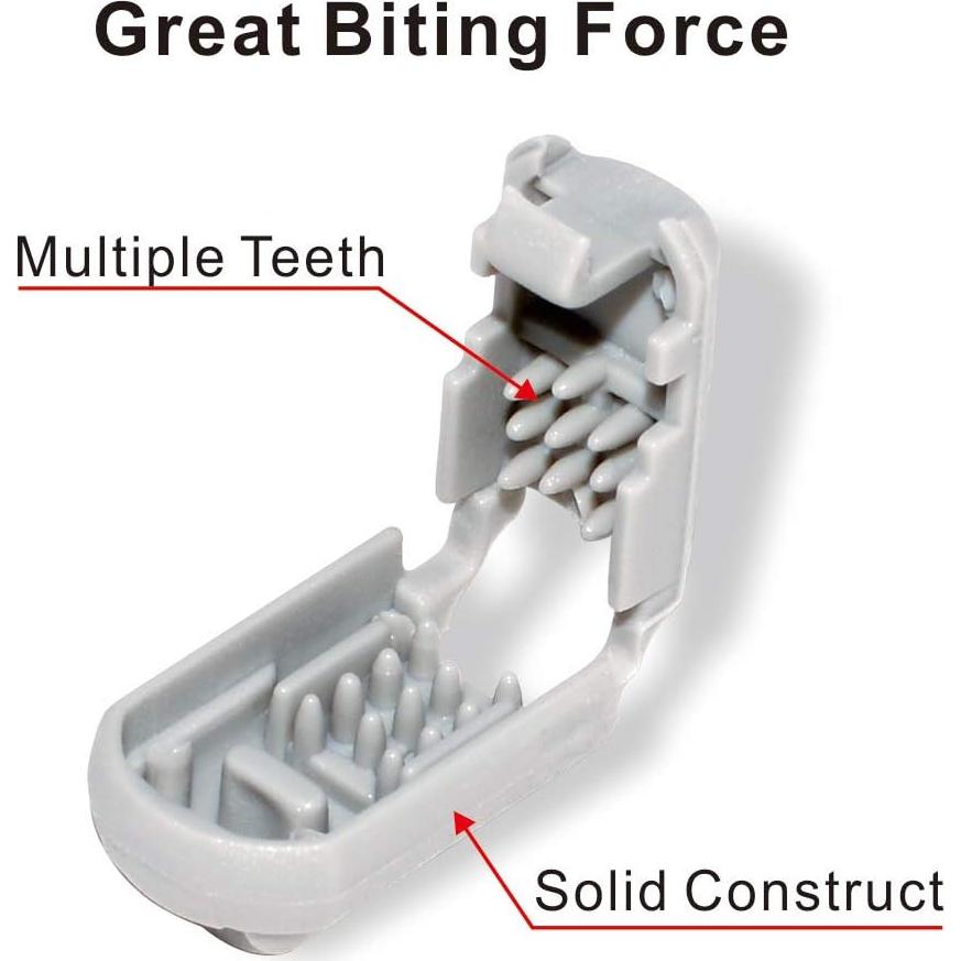 12 Puntas de Cuerda de Nylon RJ-Sport, Clips de Extremo