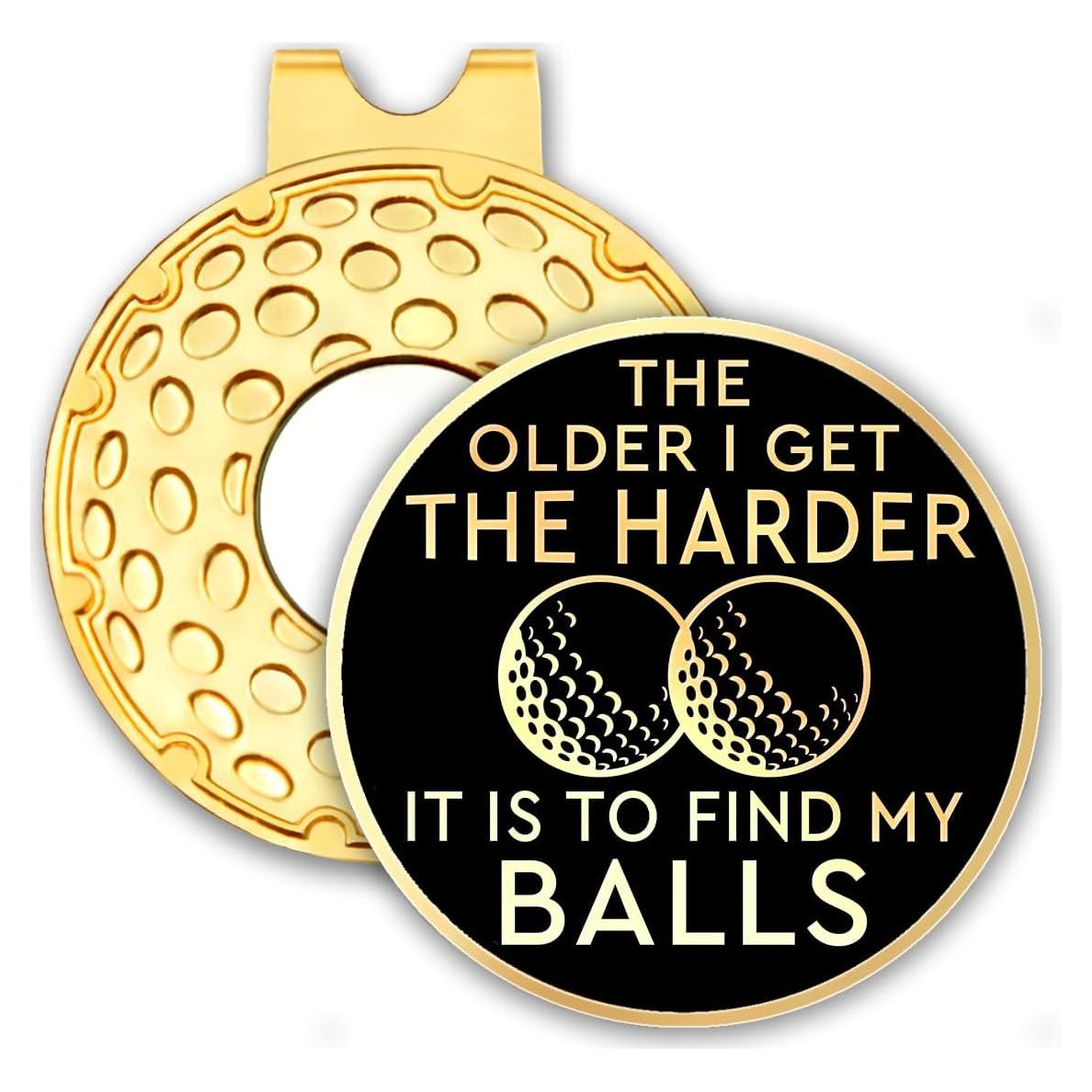 Clip para Sombrero de Golf Rofiowa con Marcador Dorado