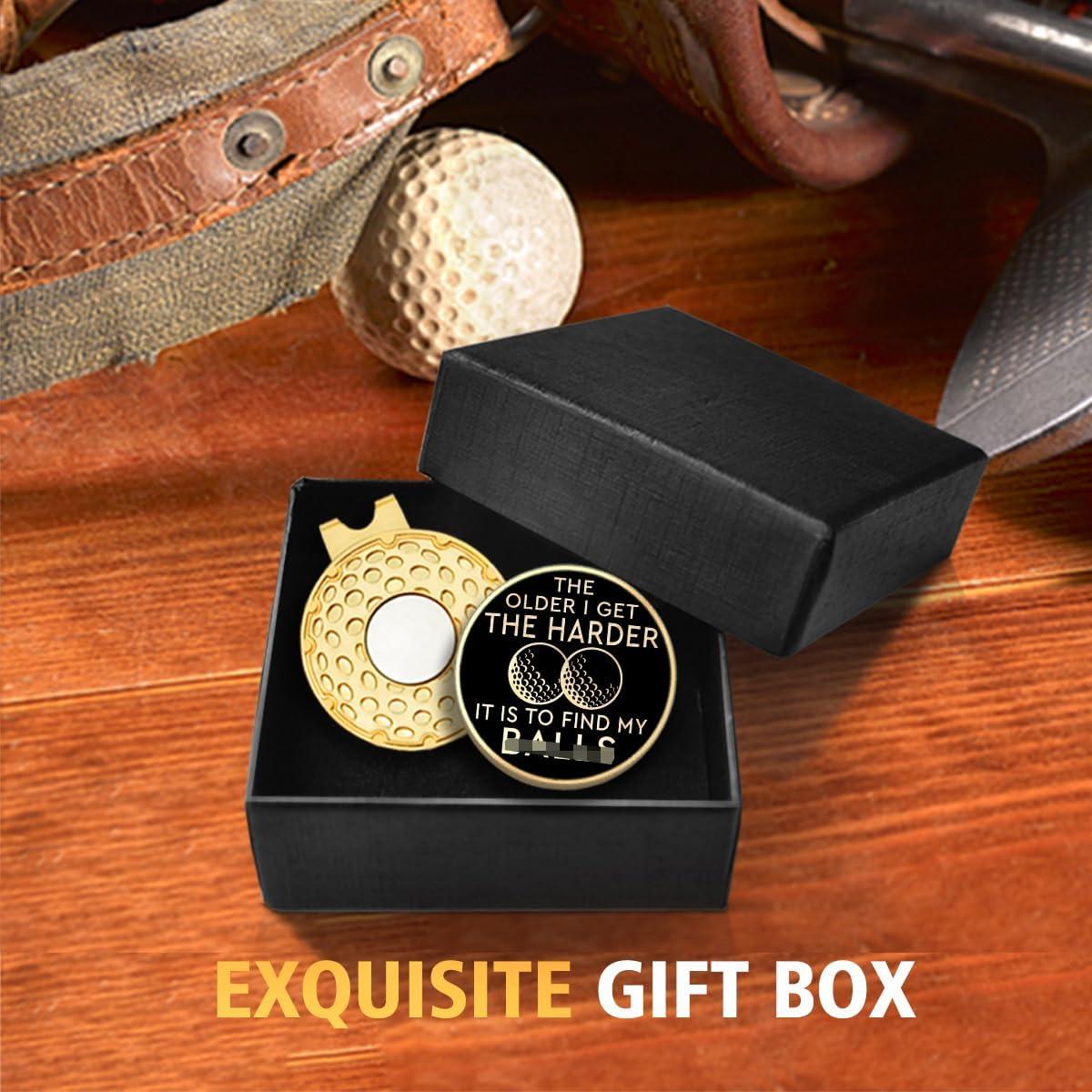 Clip para Sombrero de Golf Rofiowa con Marcador Dorado