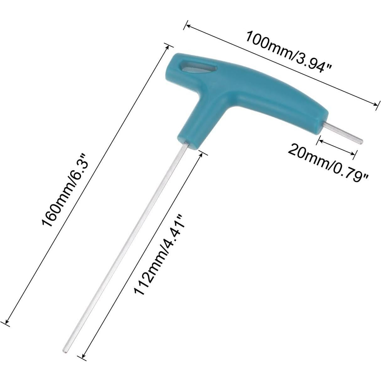 Llave Hexagonal T uxcell 2.5mm Acabado Cromado 160mm