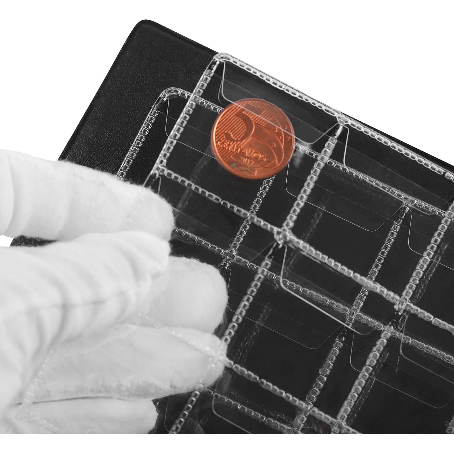 Álbum de Monedas Tío Paul Verde Oscuro 420 Bolsillos 10 Páginas