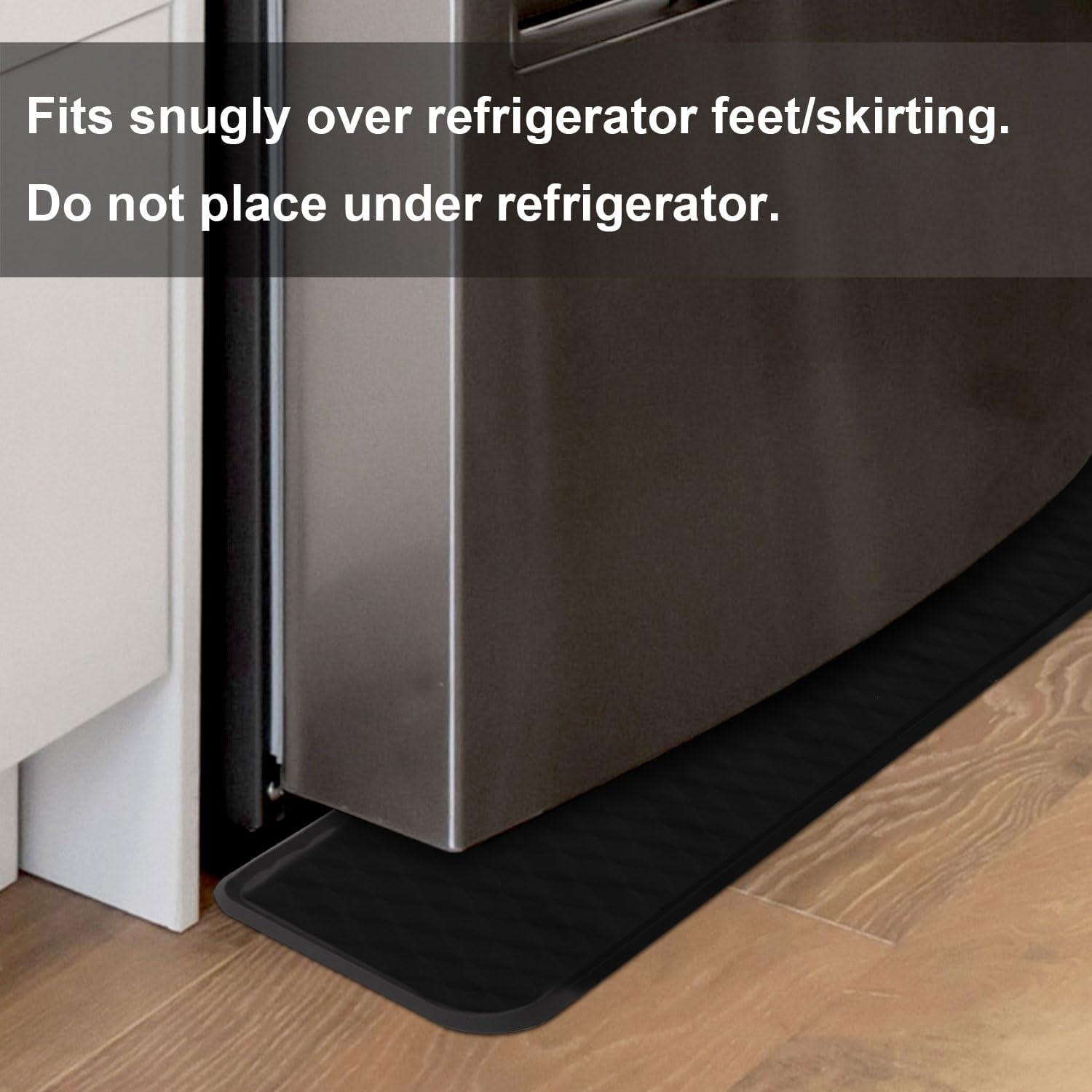 Alfombrilla para Refrigerador BOXOB 95x21.6cm Silicona Negra