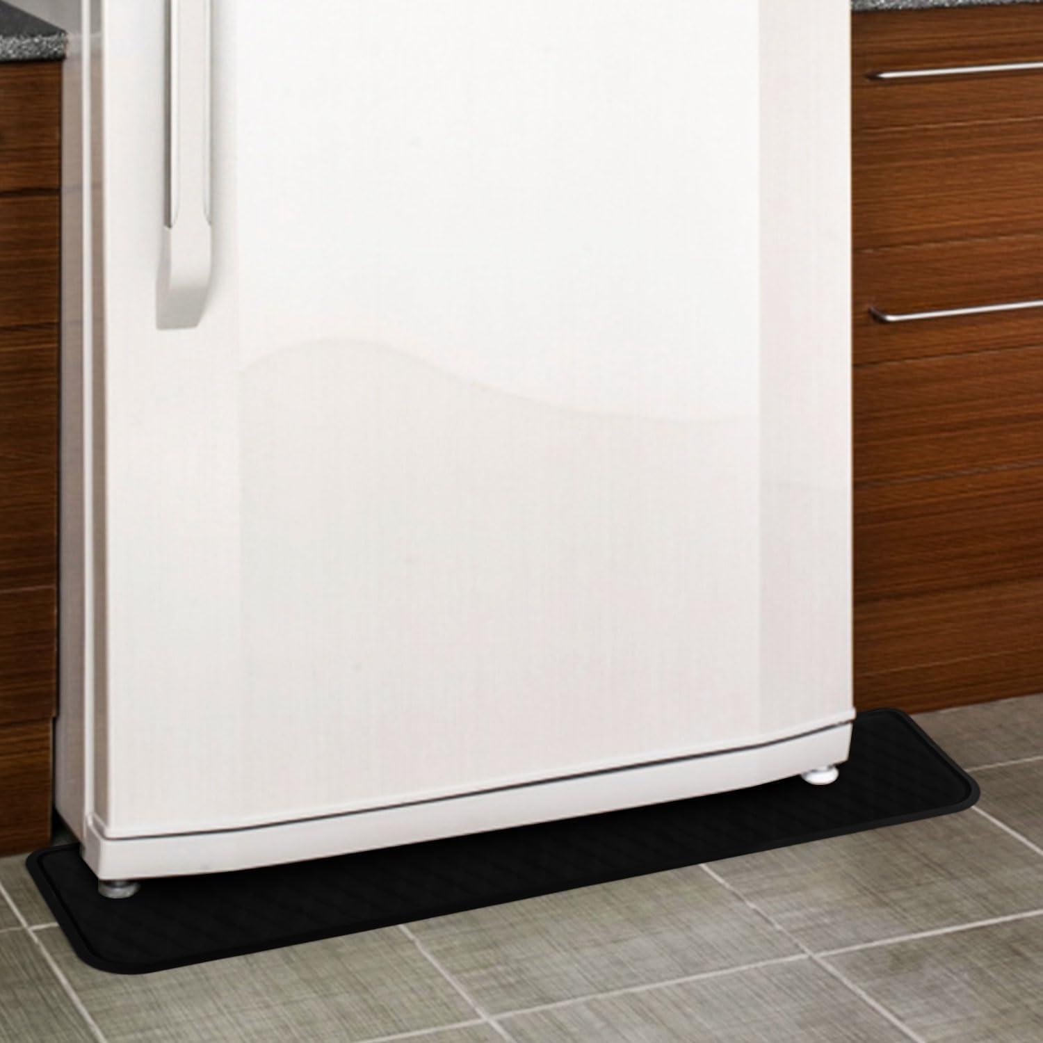 Alfombrilla para Refrigerador BOXOB 95x21.6cm Silicona Negra