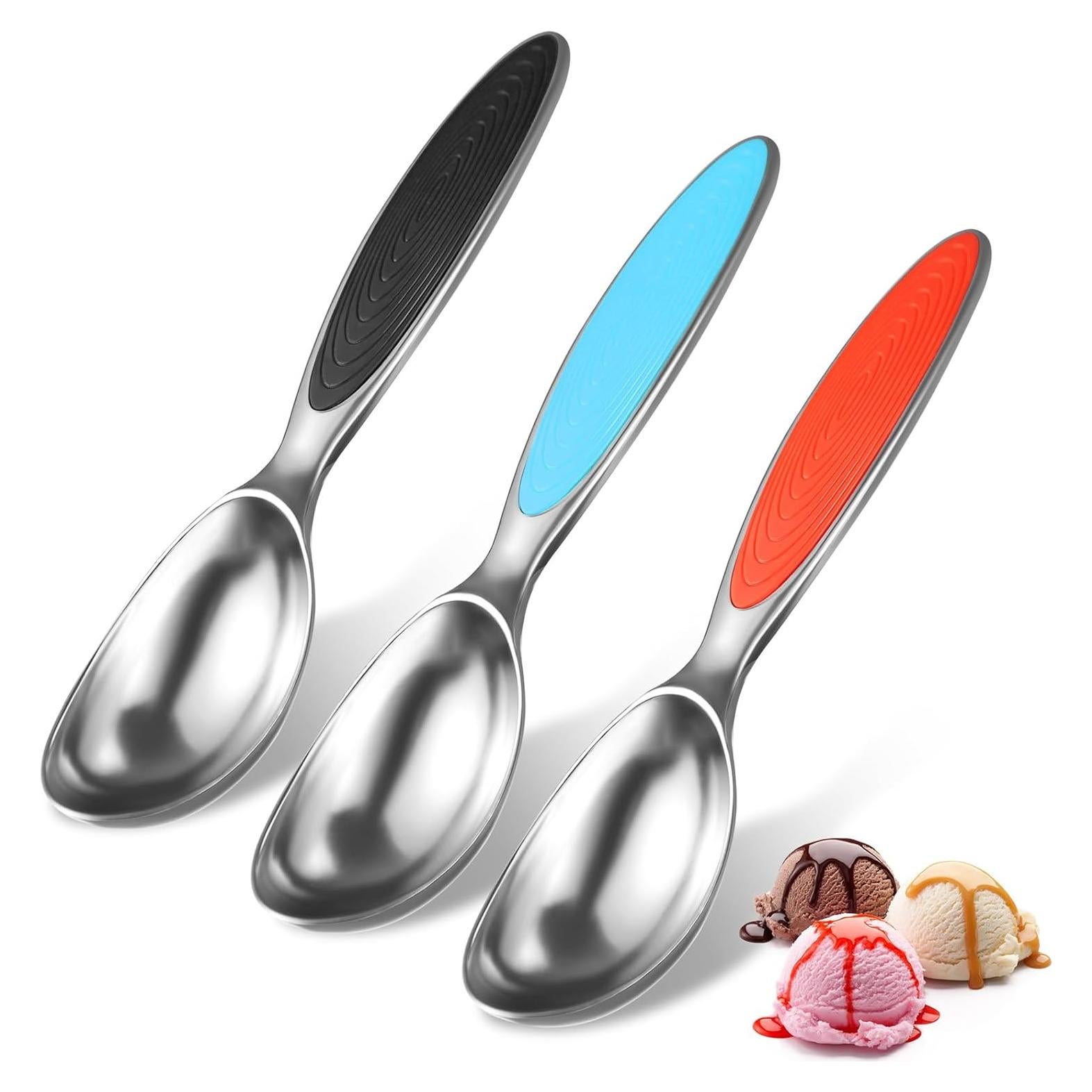 Juego de Cucharas para Helado CherHome - 3 Unidades Ergonómicas