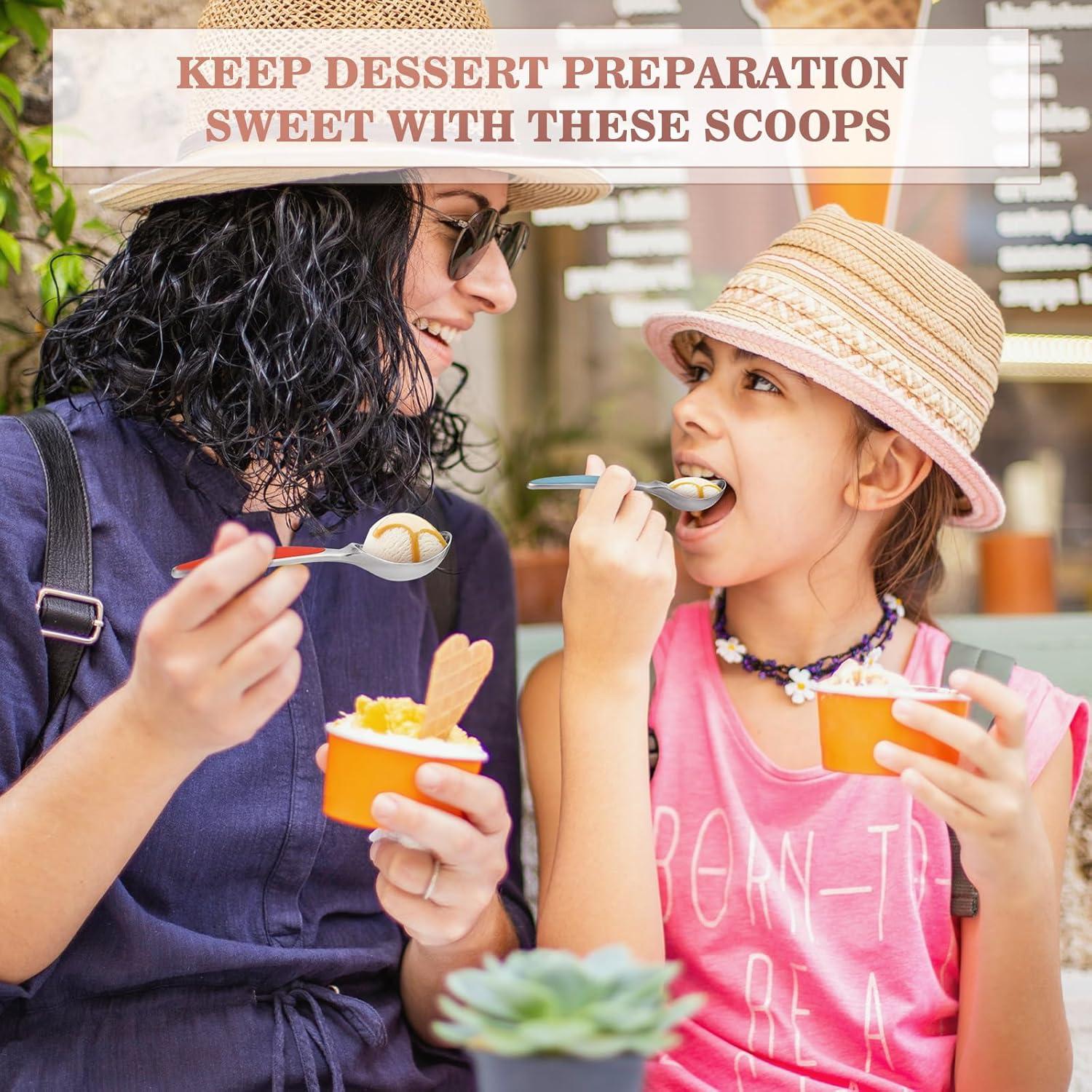 Juego de Cucharas para Helado CherHome - 3 Unidades Ergonómicas