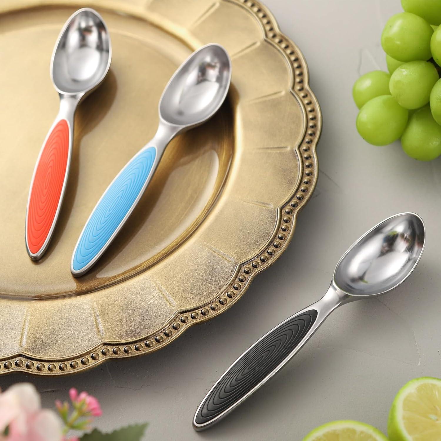 Juego de Cucharas para Helado CherHome - 3 Unidades Ergonómicas