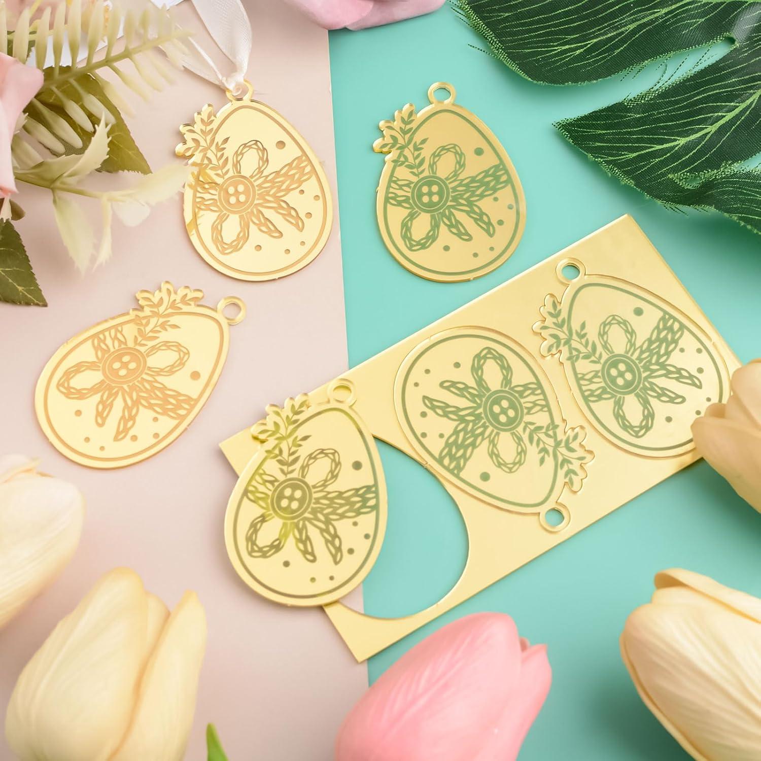 Toppers de Cupcake URROMA Feliz Pascua 30pcs Decoración Huevos