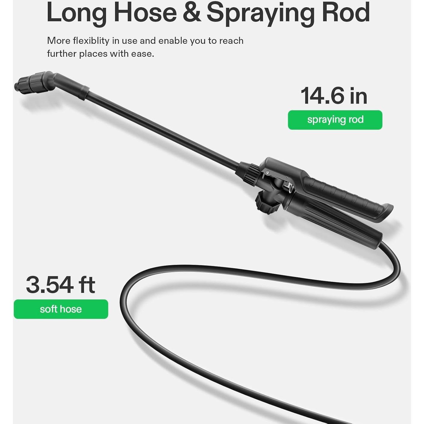 Pulverizador de Presión VIVOSUN 3L con Boquilla Ajustable