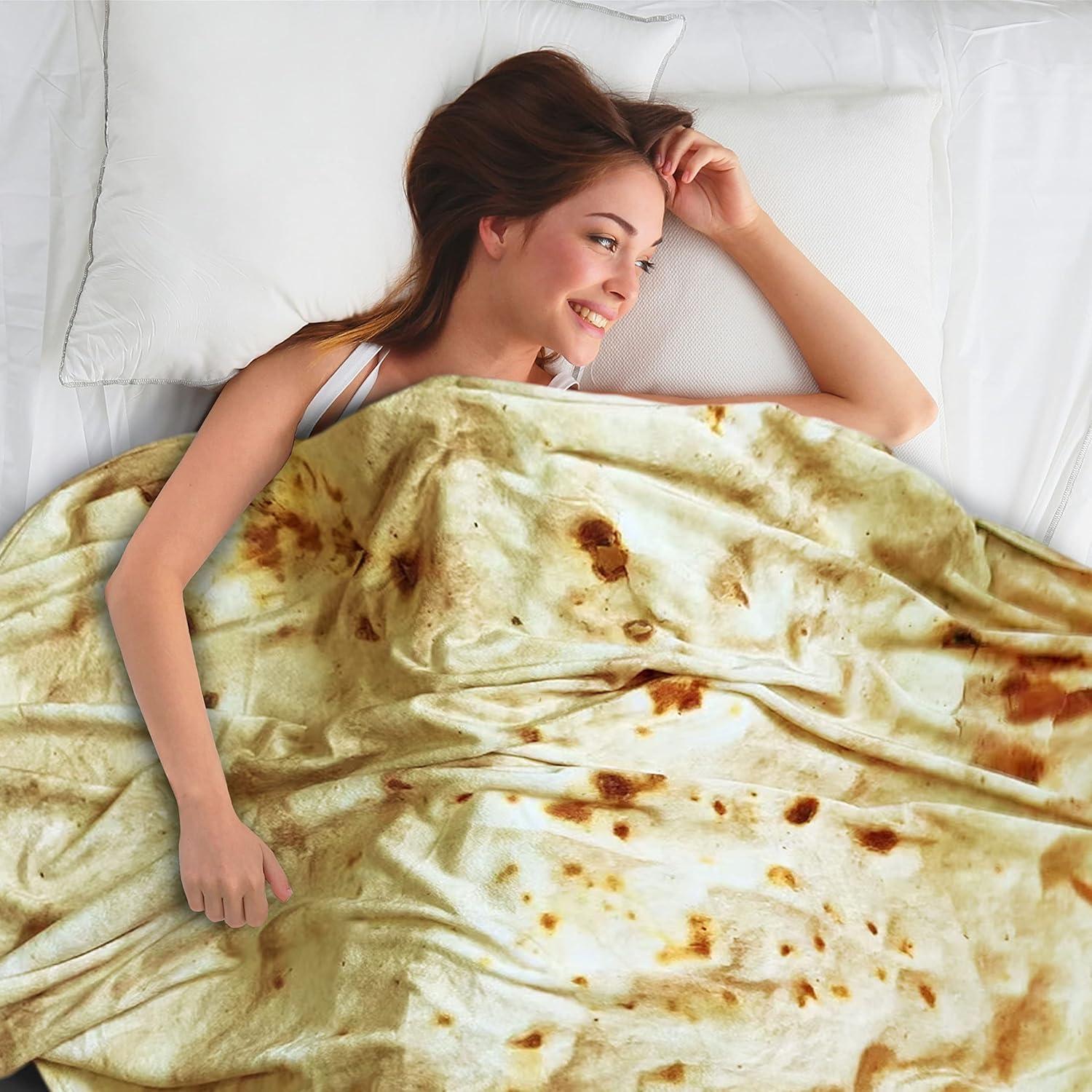 Manta de Tortilla Doble Cara Moonysweet 152.4 cm Franela Suave