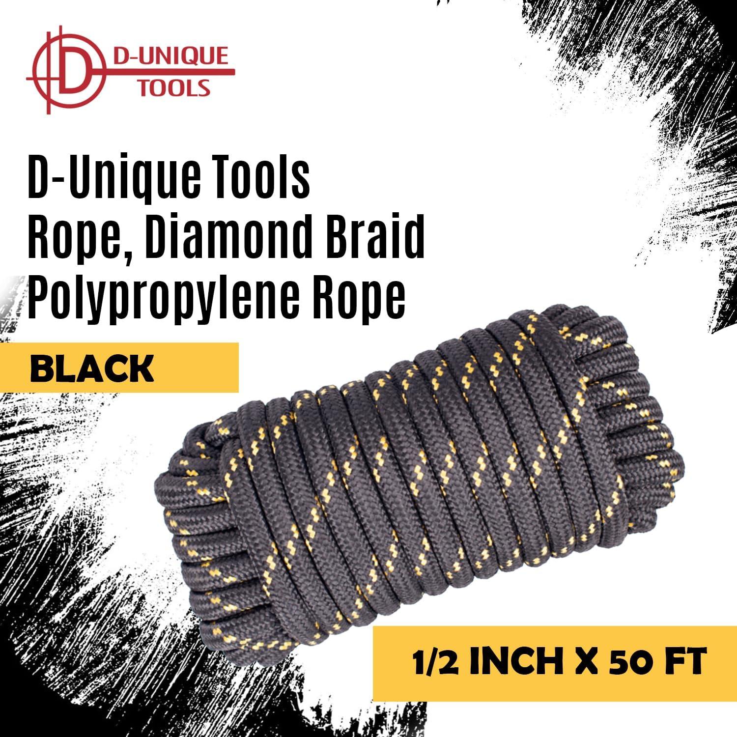 Cuerda Trenzada D-Unique Tools 1.27 cm x 15.24 m Multiusos