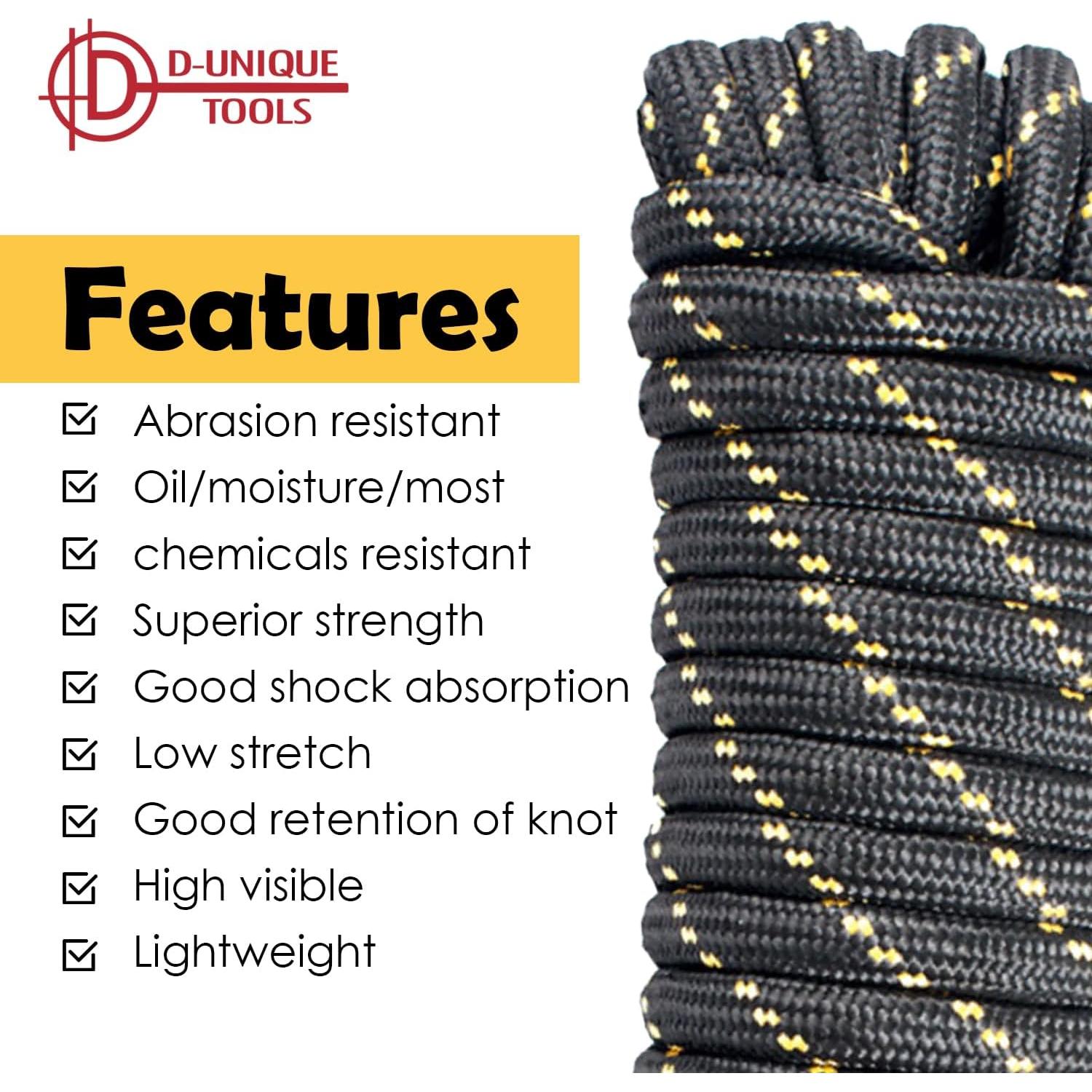 Cuerda Trenzada D-Unique Tools 1.27 cm x 15.24 m Multiusos