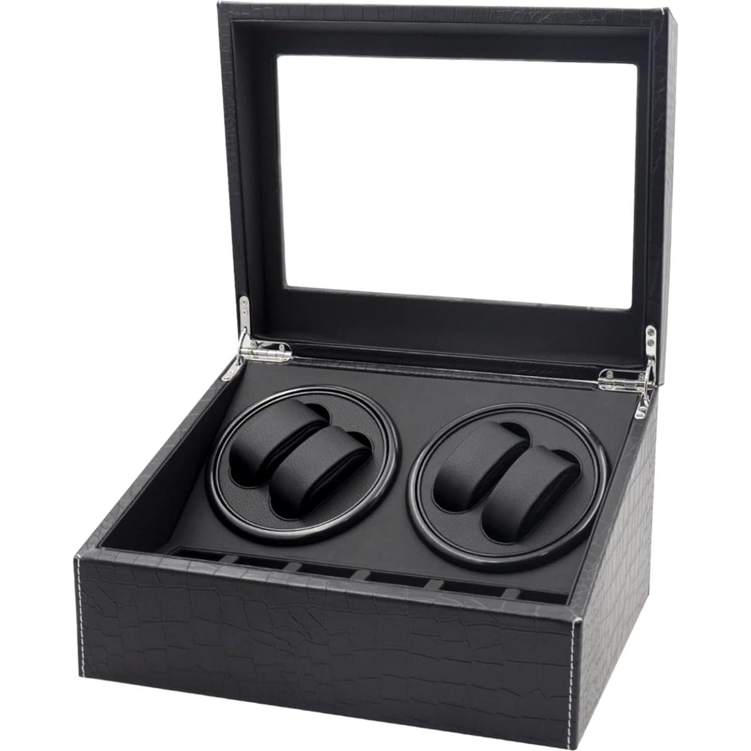 Caja de Carga para 4 Relojes ZOEJOE Textura Cocodrilo