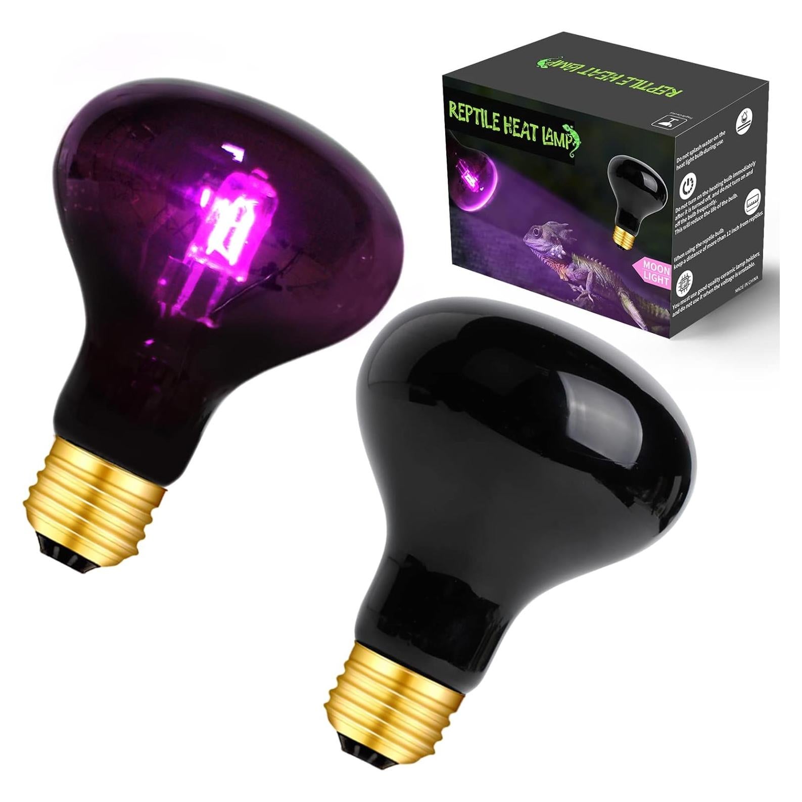 Bombillas de Calor Nocturno 75W FIVEAGE para Reptiles - Paquete de 2