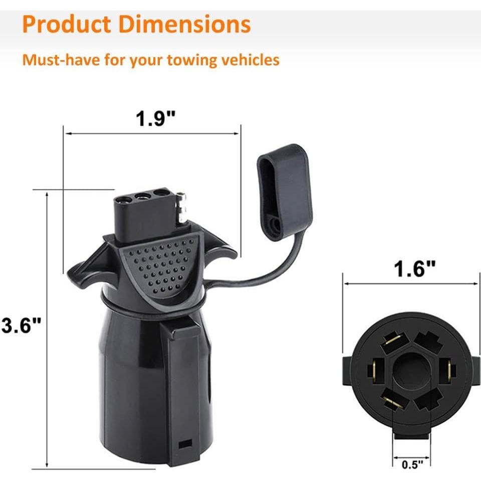 Adaptador de Remolque AutoSonic 7 a 4 Vías Resistente
