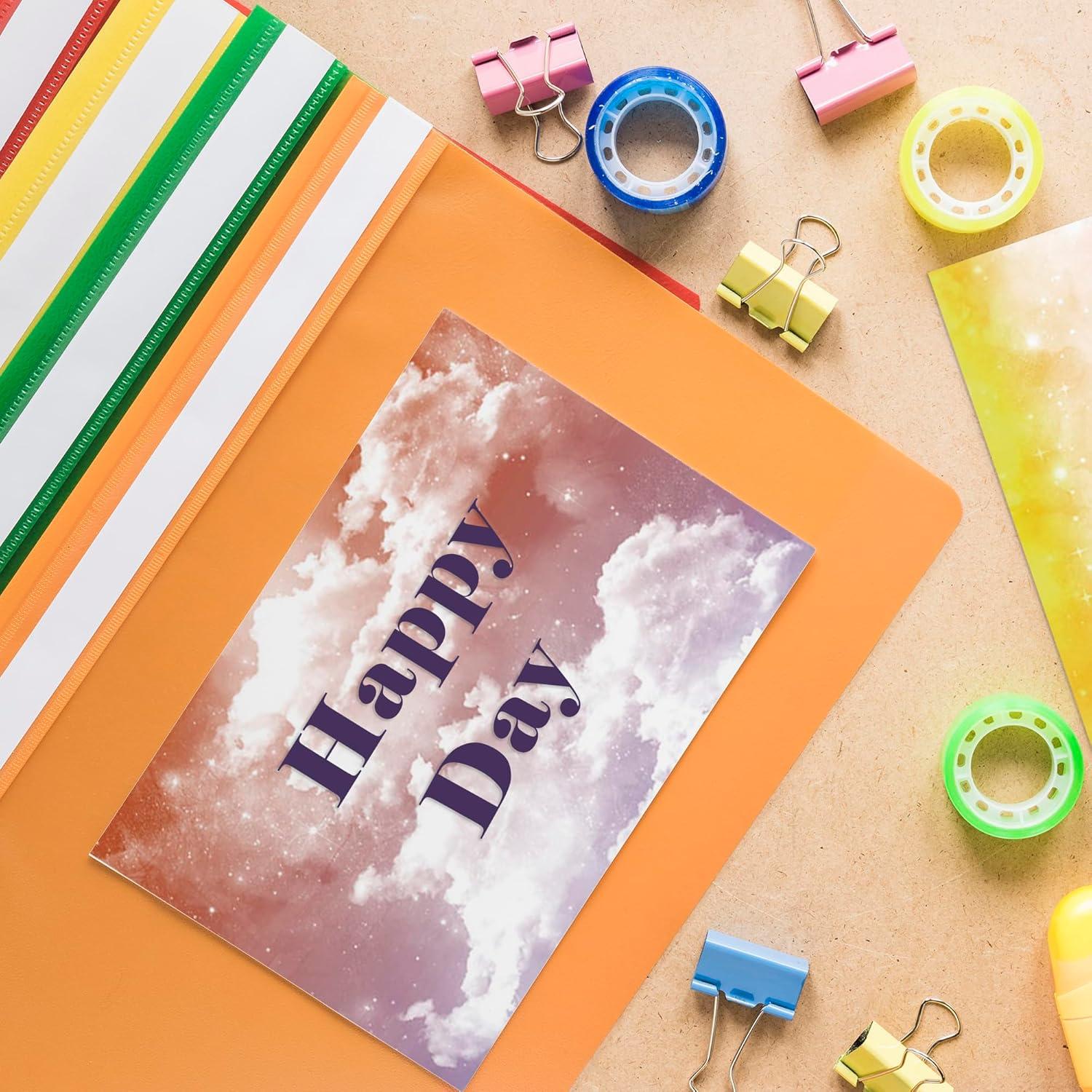 Conjunto de Papel de Scrapbook XMBHHRM 24 Hojas 15.2cm Arcoíris