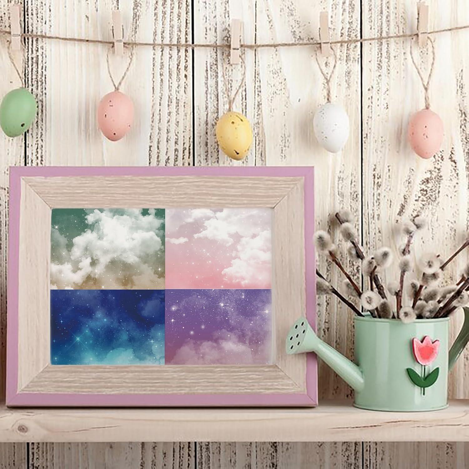 Conjunto de Papel de Scrapbook XMBHHRM 24 Hojas 15.2cm Arcoíris