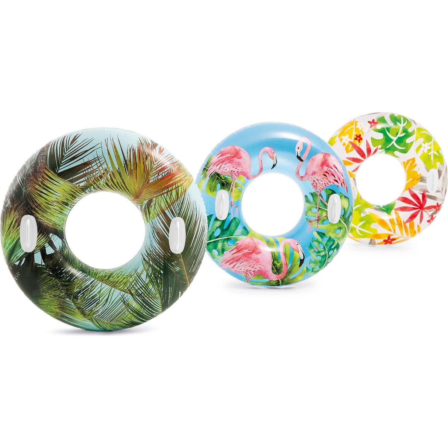 Tubo Flotante Intex Psicodélico 96.5 cm con Mangos