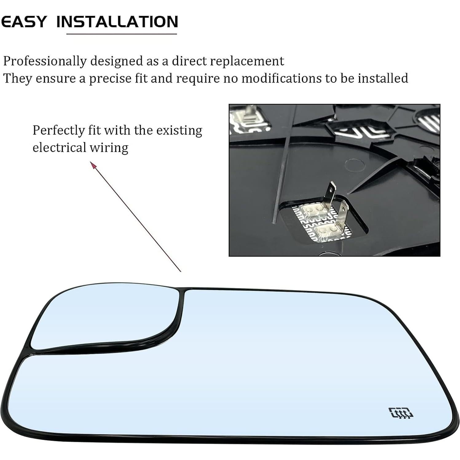 Espejo Convexo Calentado Izquierdo SKARUMMER para Dodge Ram