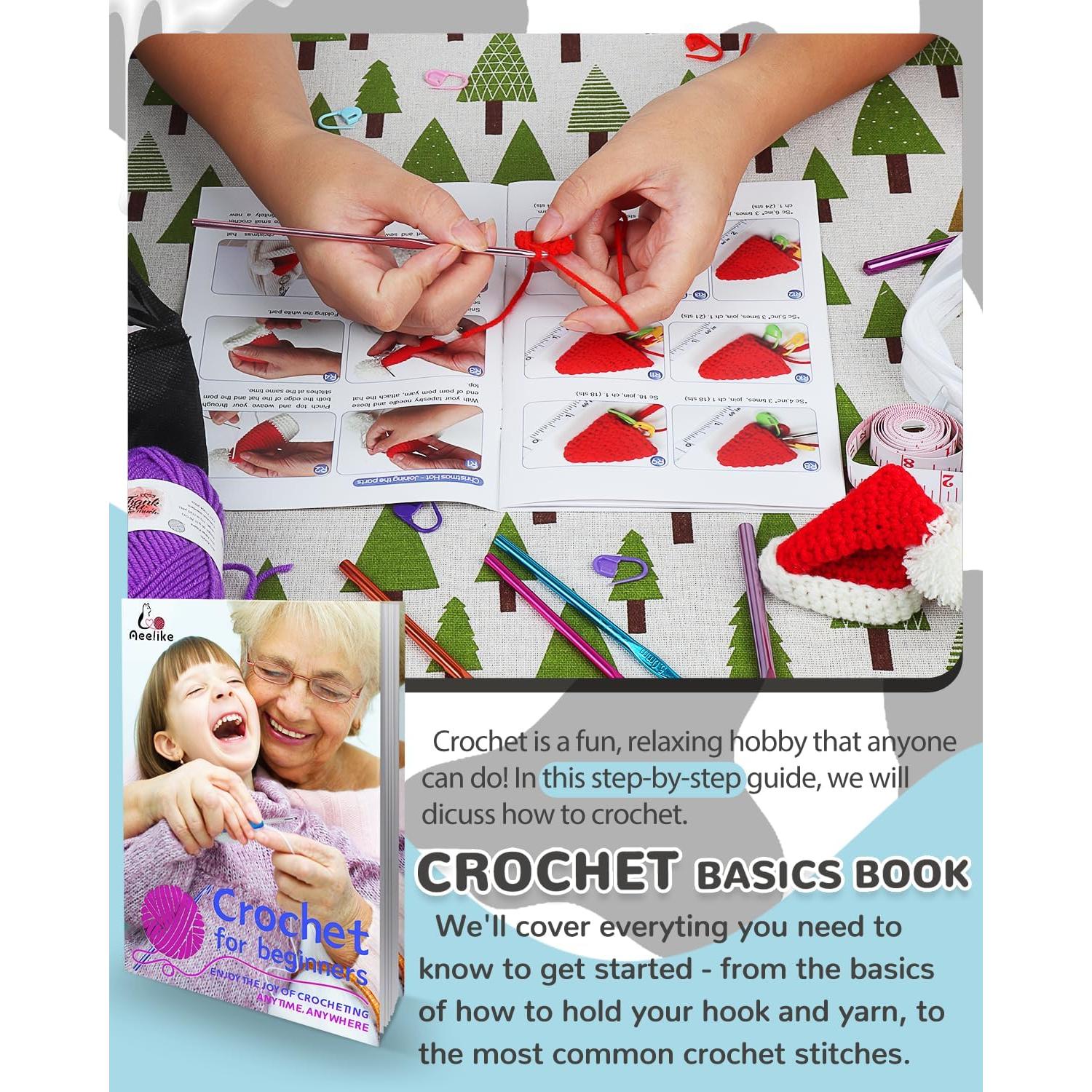 Kit de Ganchillo Aeelike 321 Piezas para Principiantes con Bolsa