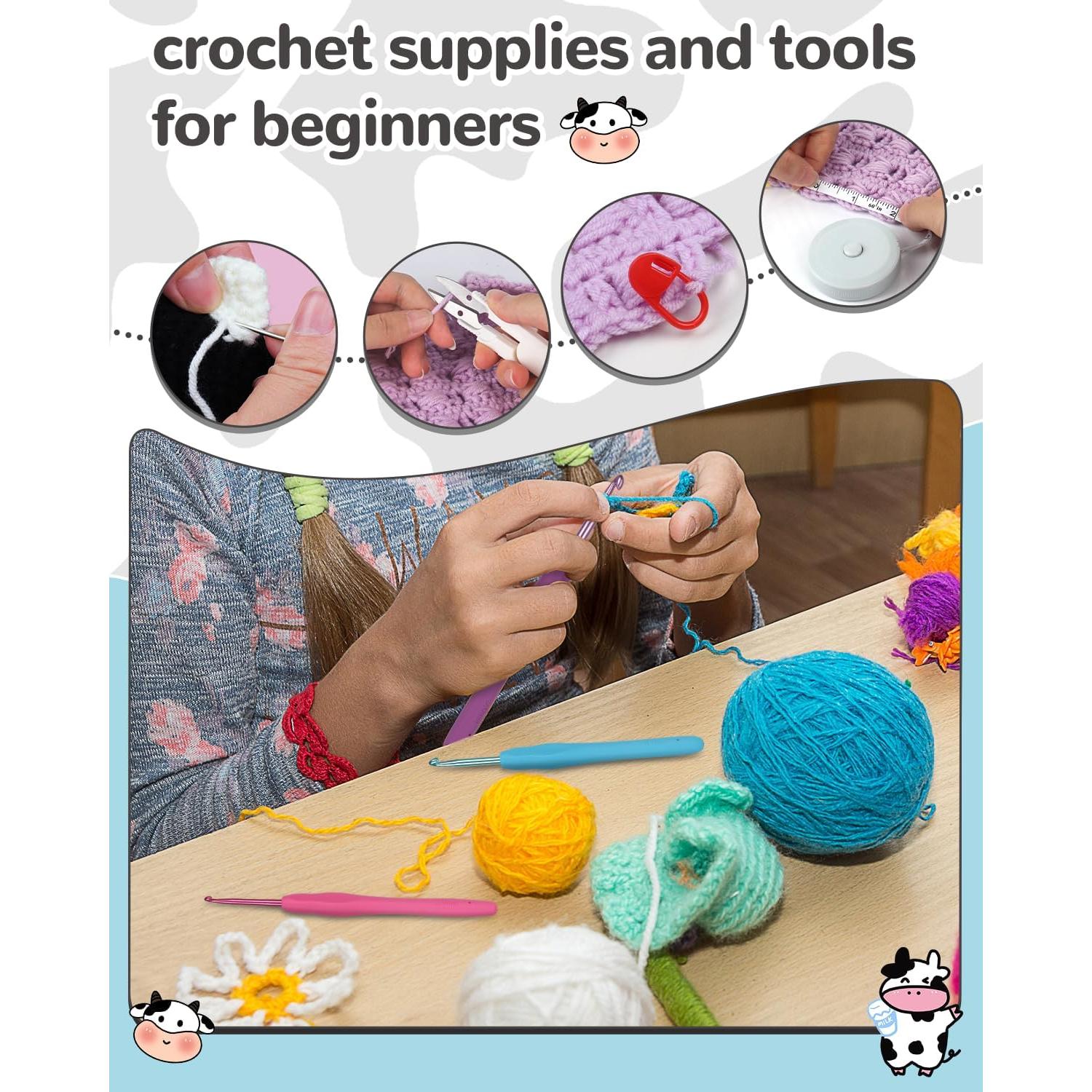 Kit de Ganchillo Aeelike 321 Piezas para Principiantes con Bolsa