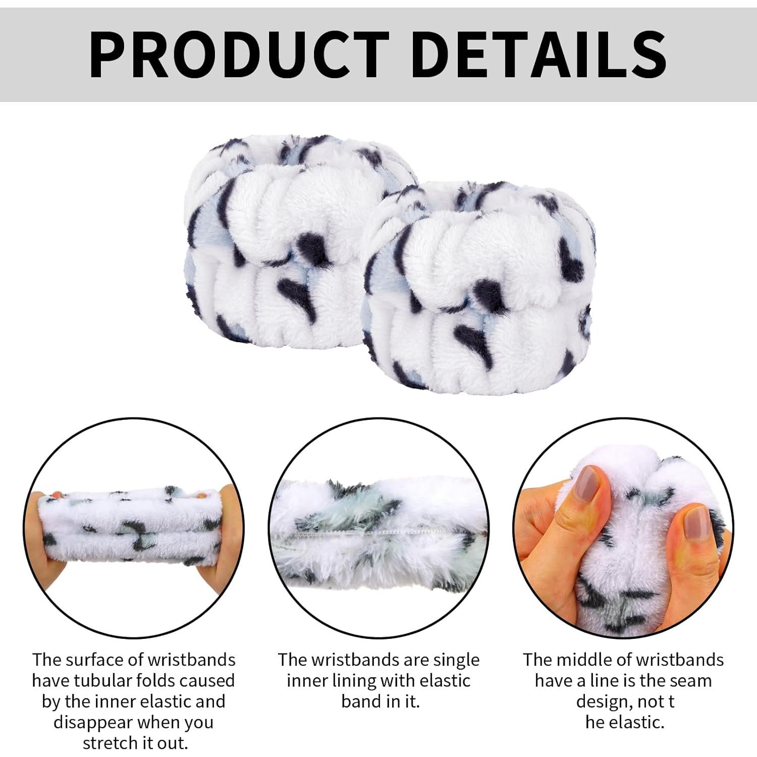 Conjunto 6 Bandas de Cabeza y Muñecas ACO-UINT Estampado Leopardo