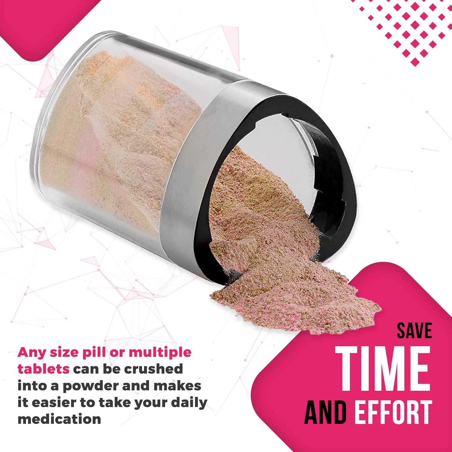 Triturador de Pastillas MEDca - Manual, Acero Inoxidable, Compacto