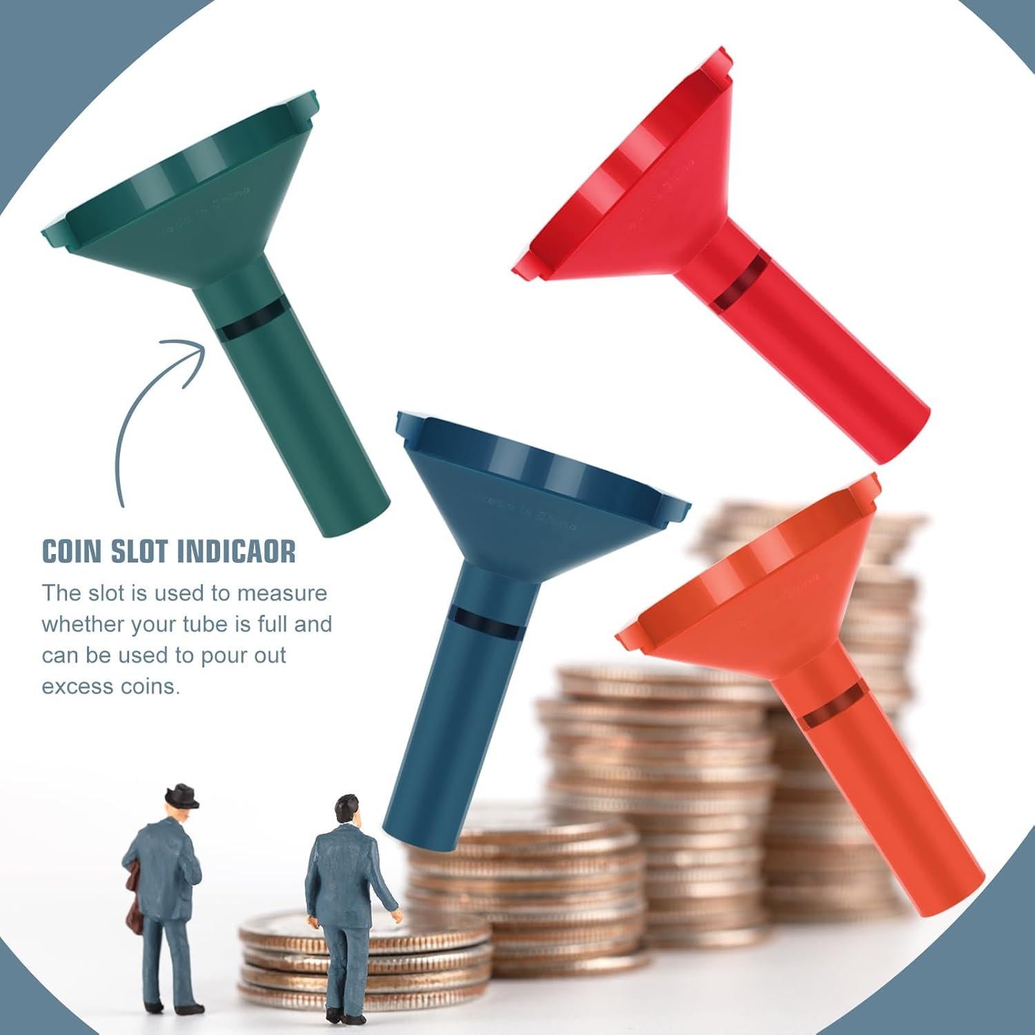 Envolturas de Monedas 100 Pcs y 4 Tubos Clasificadores Sumerftn