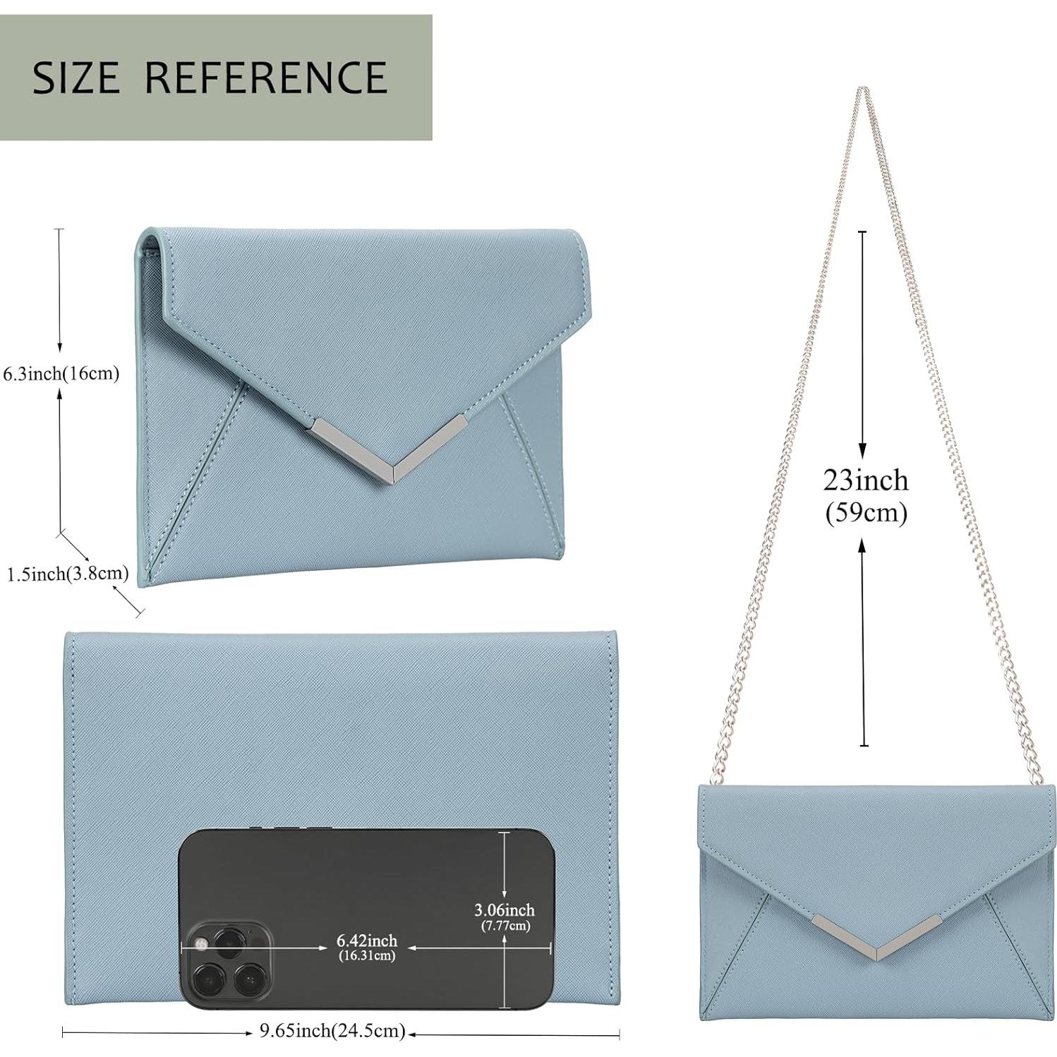 Bolso de mano sobre DEXMAY de cuero Saffiano azul claro