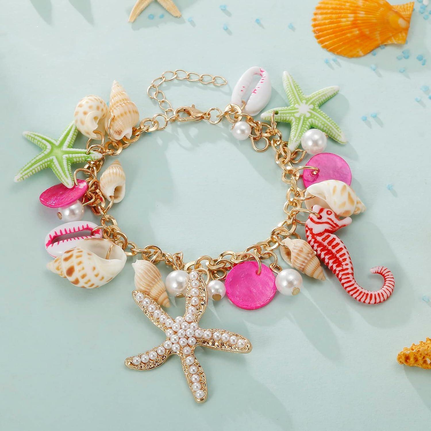 Collar y Pulsera de Concha RUOFFETA para Mujeres - Joyería de Playa