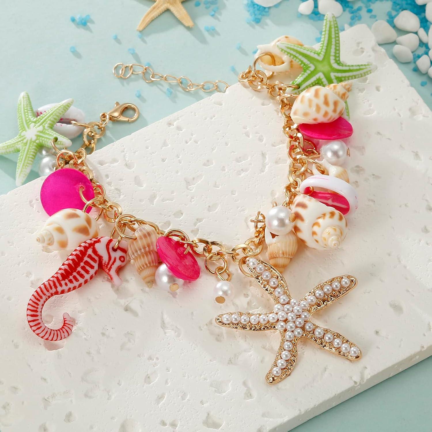 Collar y Pulsera de Concha RUOFFETA para Mujeres - Joyería de Playa