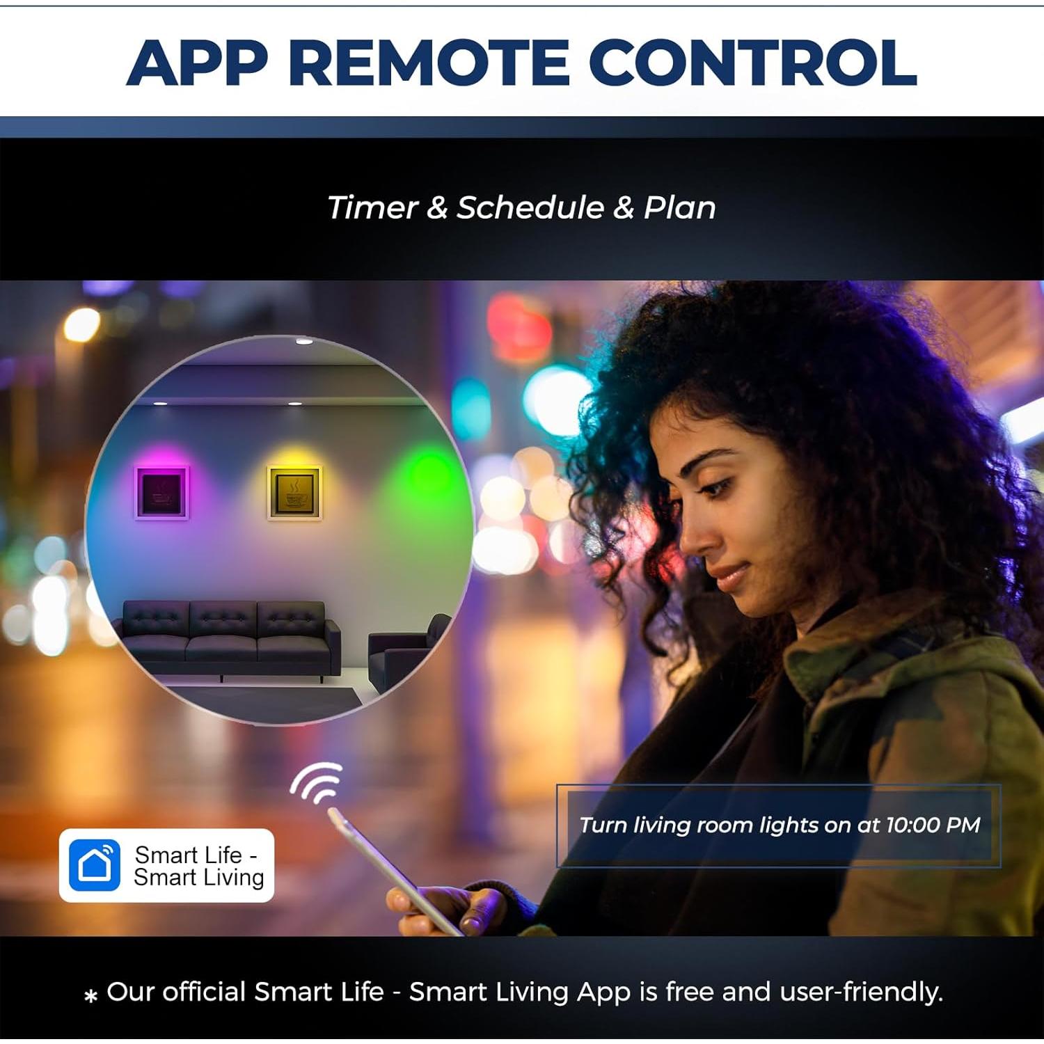 Bombillas LED GU10 Lightinginside 5W RGBW 4PCS 420LM