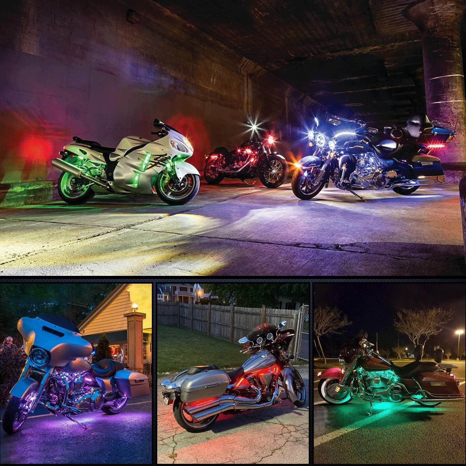 Kit de Luces LED RGB Nilight TL-35 para Motocicleta 12 Piezas