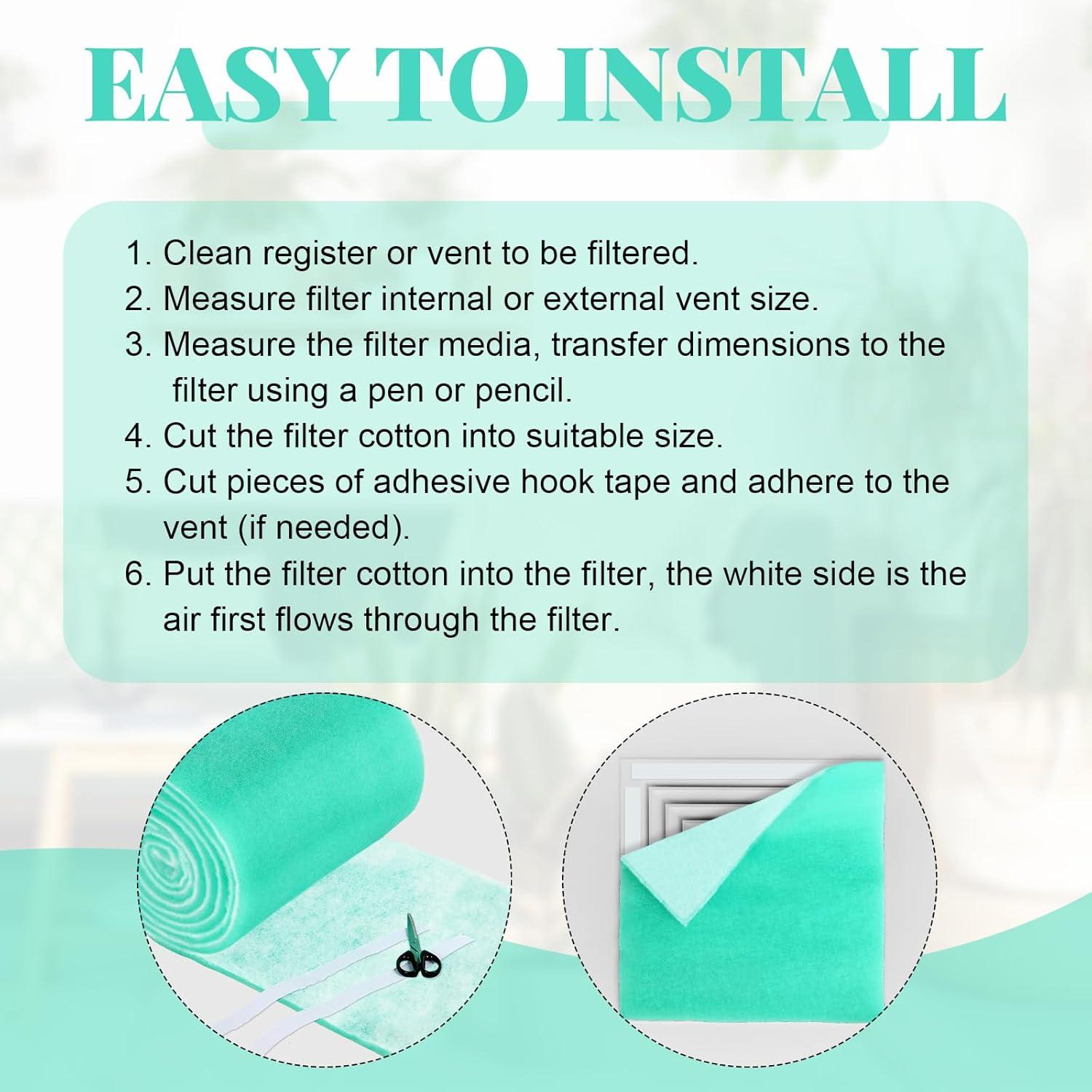 Kit de Filtros de Ventilación Pushglossy 40x230 cm MERV 8