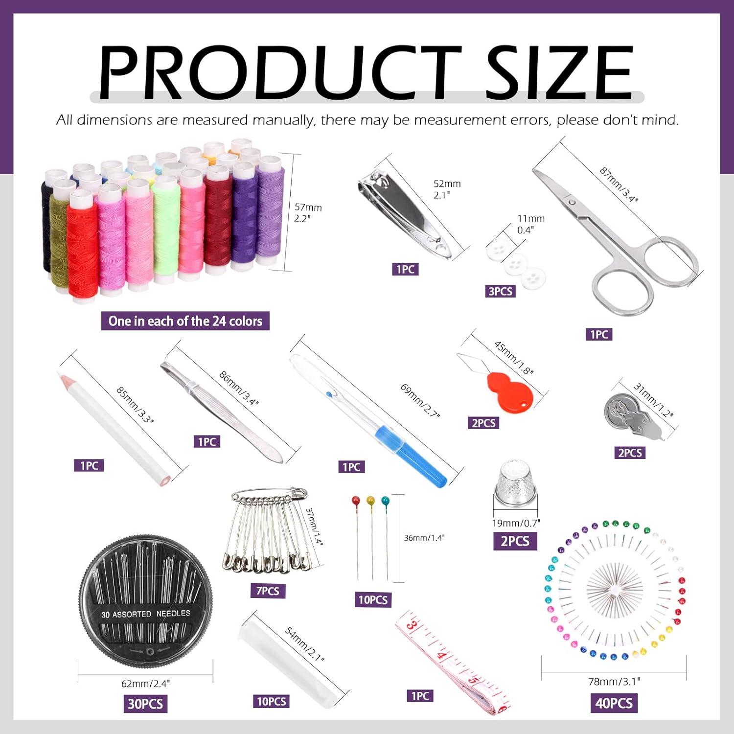 Kit de Costura Swpeet 136 Piezas con Bolsa Portátil y Accesorios