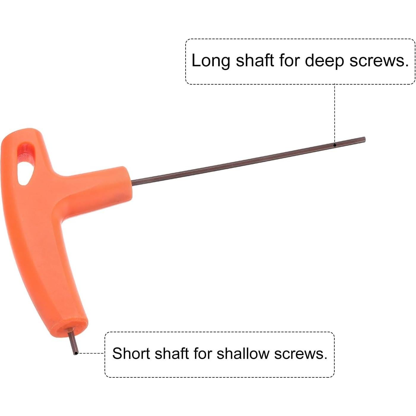 Llave Hexagonal T-Handle 2mm HARFINGTON Acero S2 Naranja