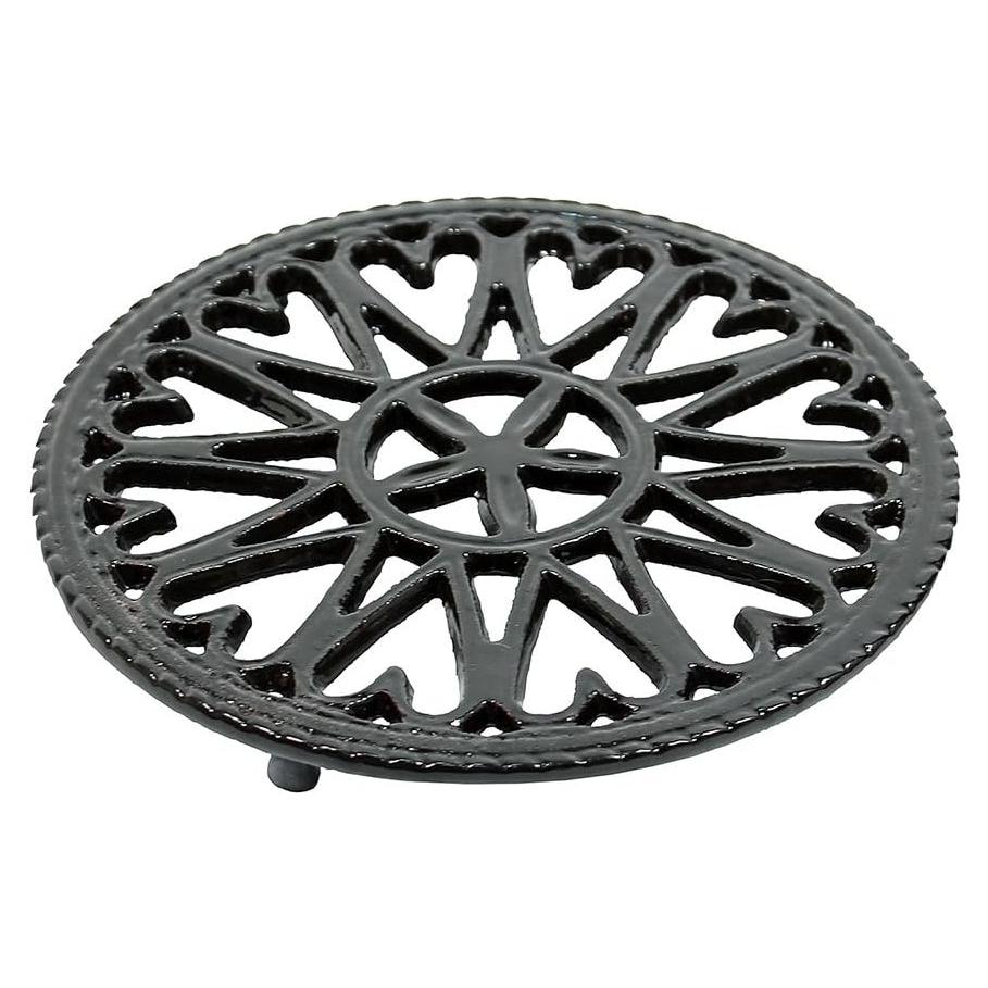 Trivet de Hierro Fundido Minuteman 17.78 cm Negro