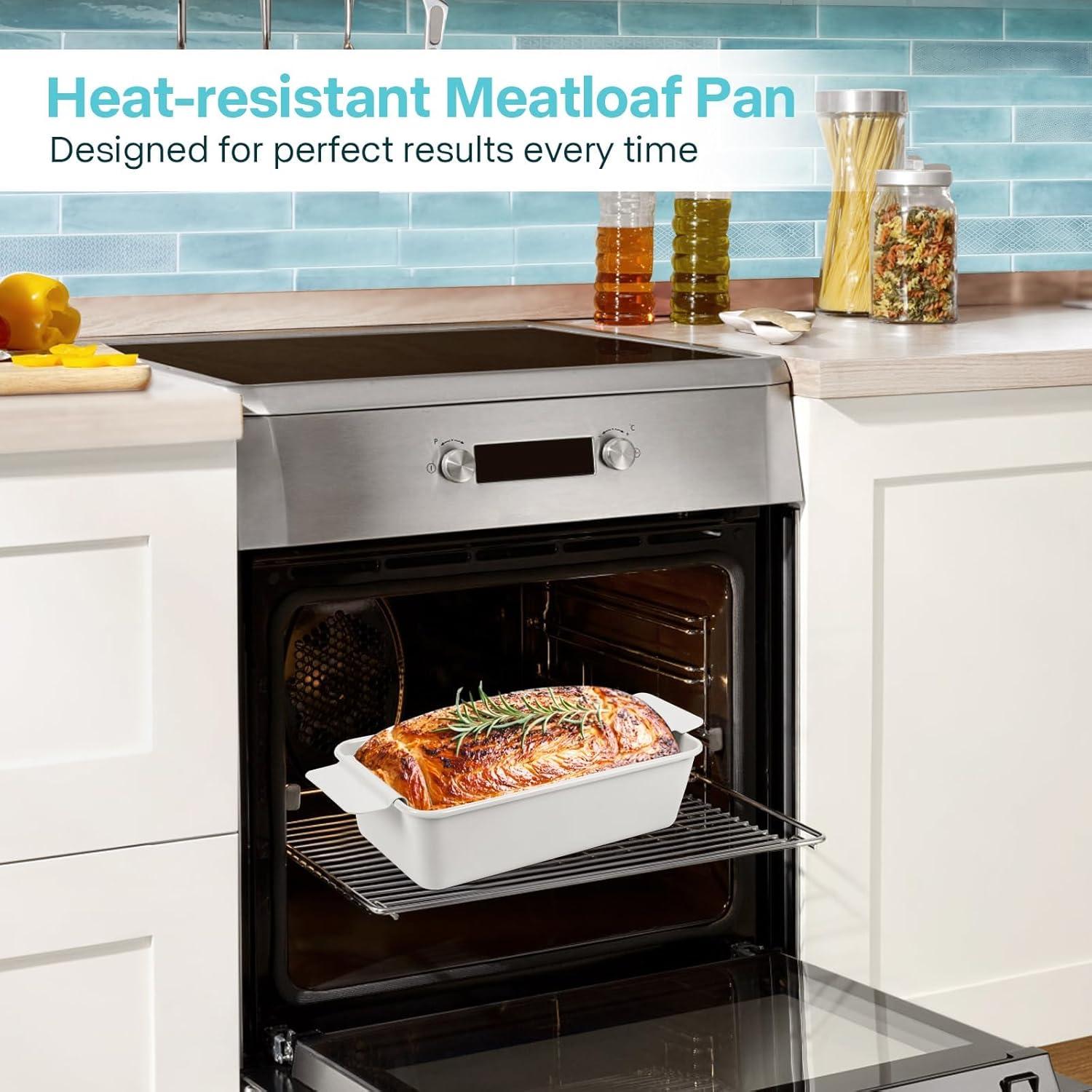 Juego de 2 sartenes para pan de carne Spmarkt 9x5 beige