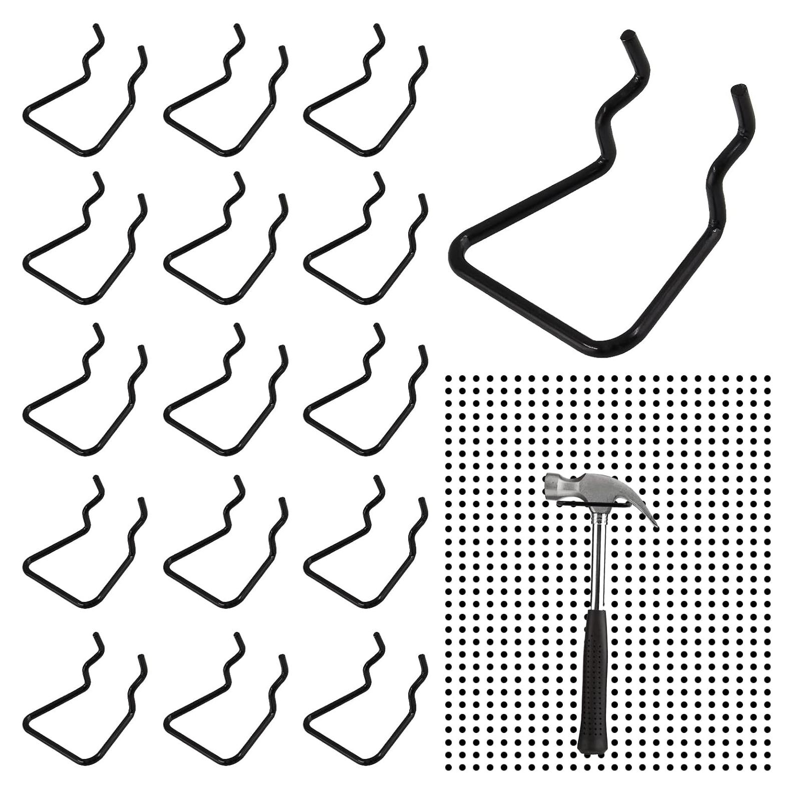 Soportes para Alicates de Tablero Perforado Waziaqoc 16pcs Negro