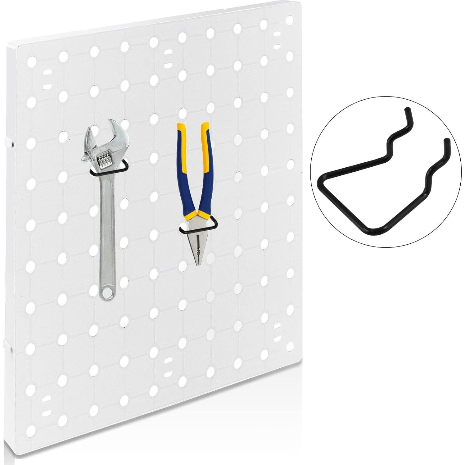 Soportes para Alicates de Tablero Perforado Waziaqoc 16pcs Negro
