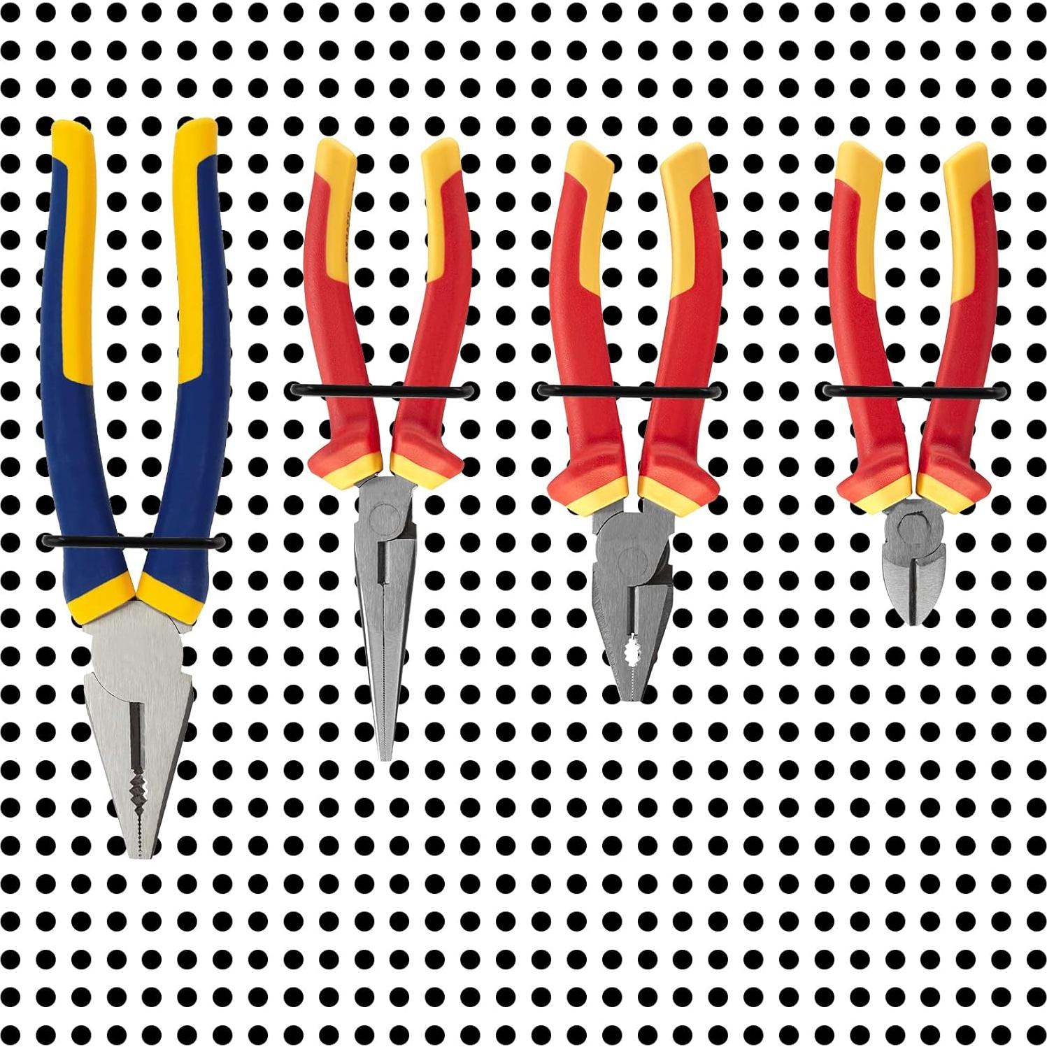 Soportes para Alicates de Tablero Perforado Waziaqoc 16pcs Negro