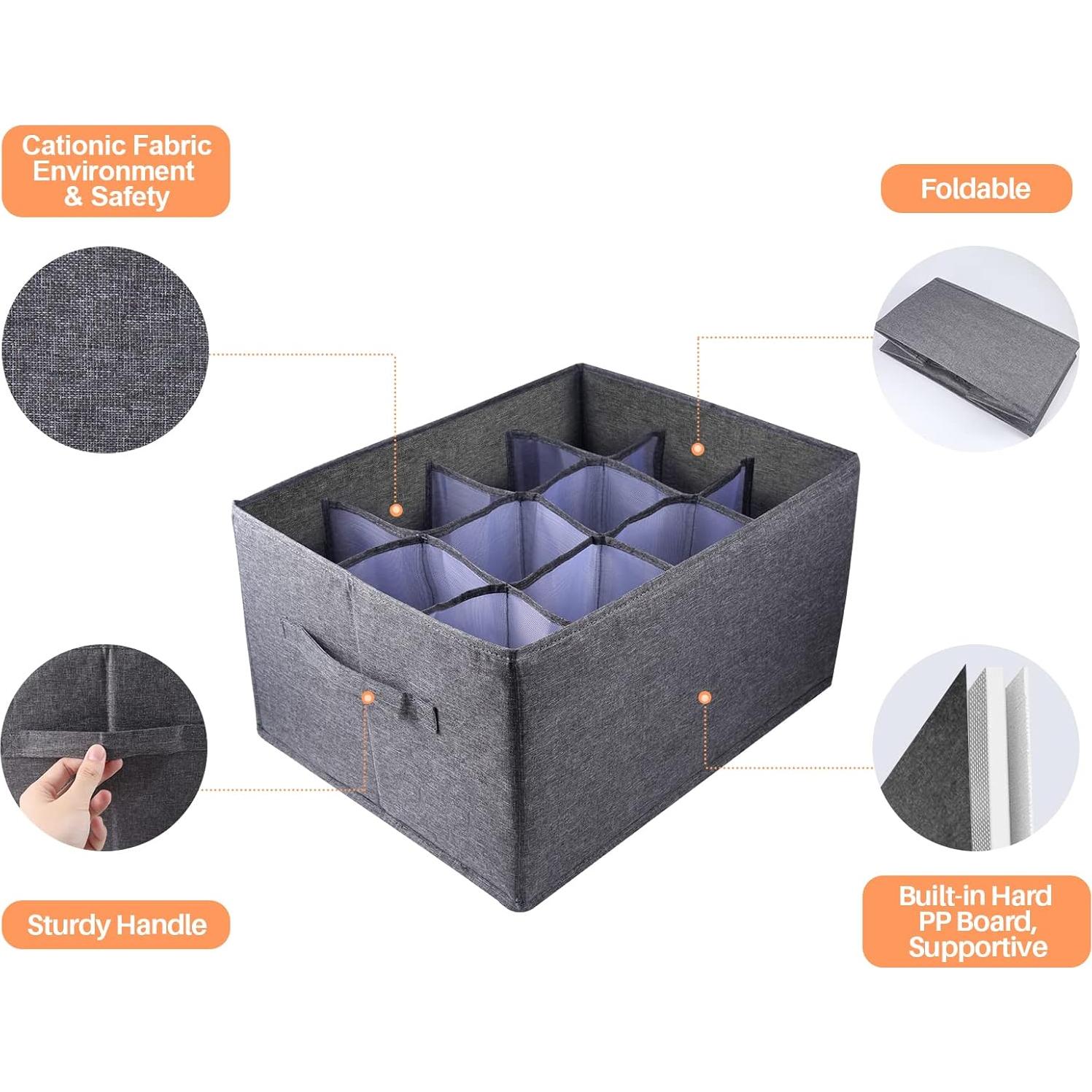 Organizador de Closet EASEVE 12 Celdas Gris 0.51 kg