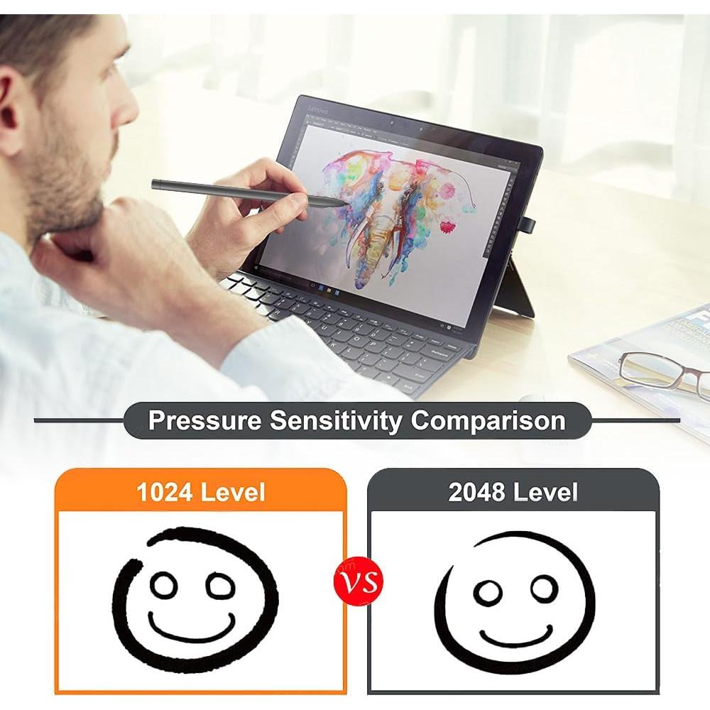 Bolígrafo Digital Tesha M-Pen para Lenovo con 2048 Niveles de Presión