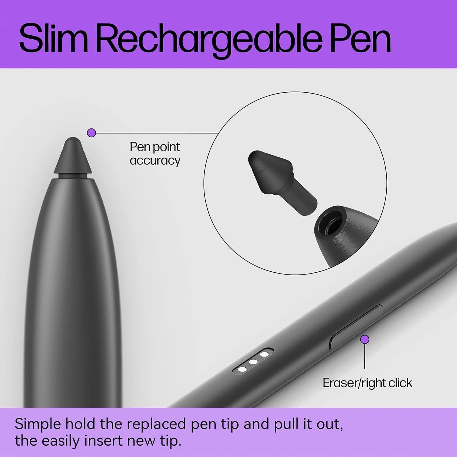 Bolígrafo Digital Tesha M-Pen para Lenovo con 2048 Niveles de Presión