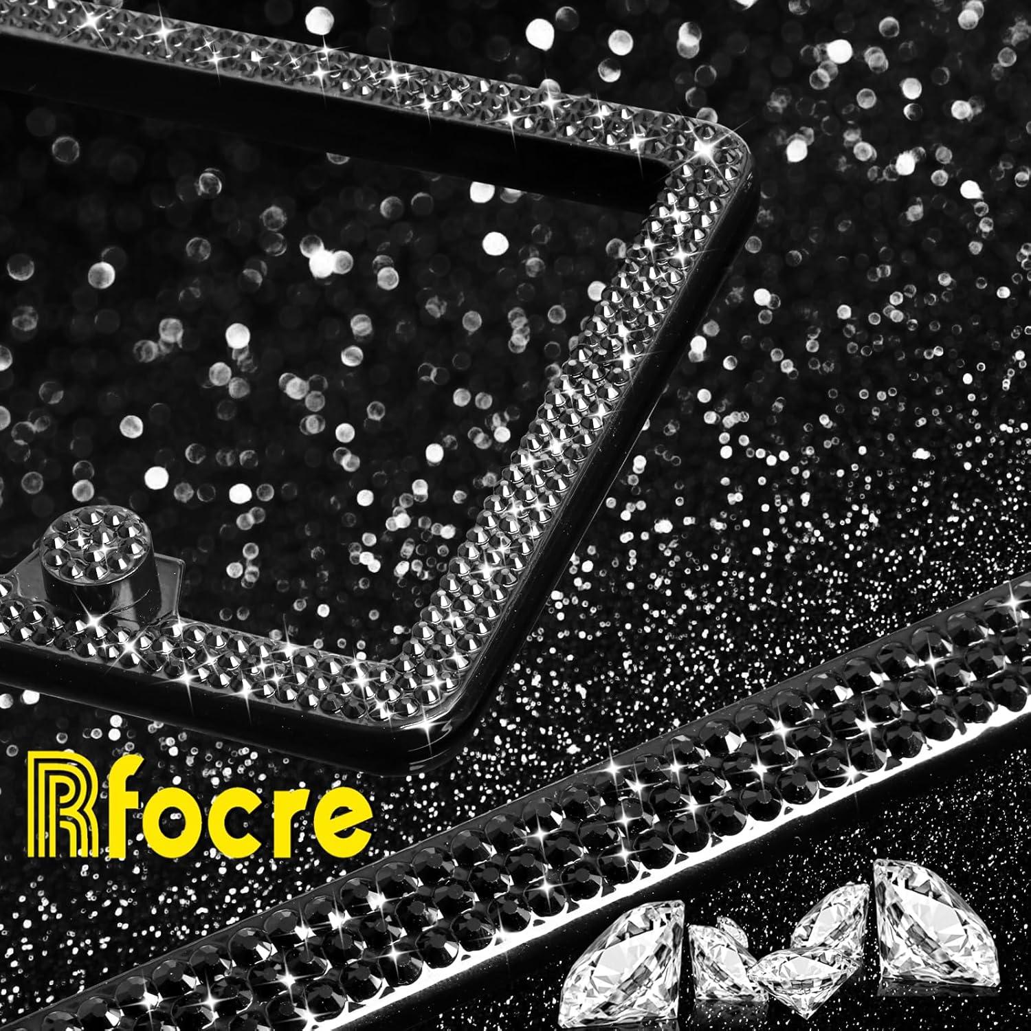 Marcos de Placas de Licencia Brillantes Rfocre - Paquete de 2