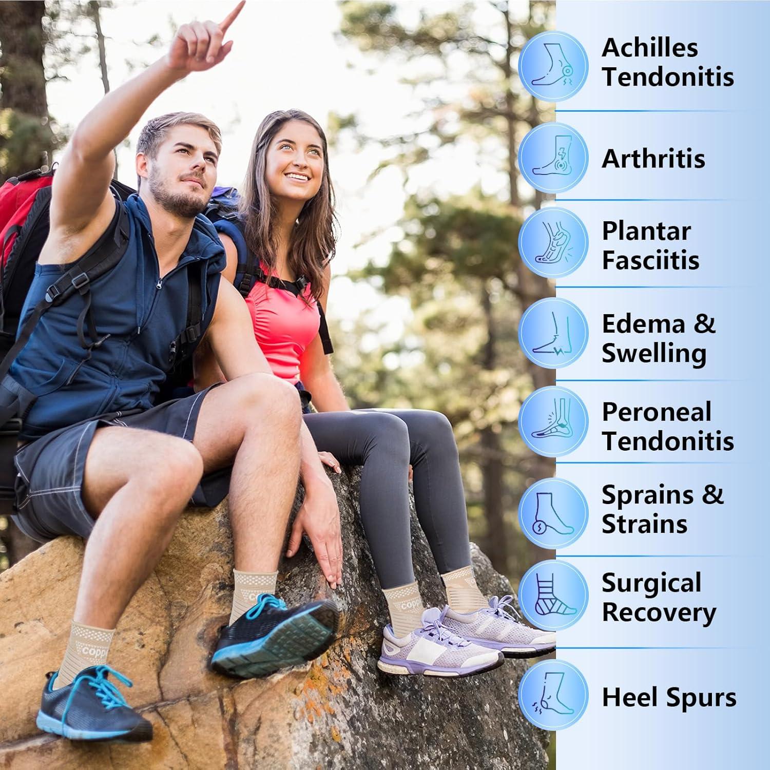 Férula de Tobillo de Cobre DRNAIETY - Compresión Ajustable M