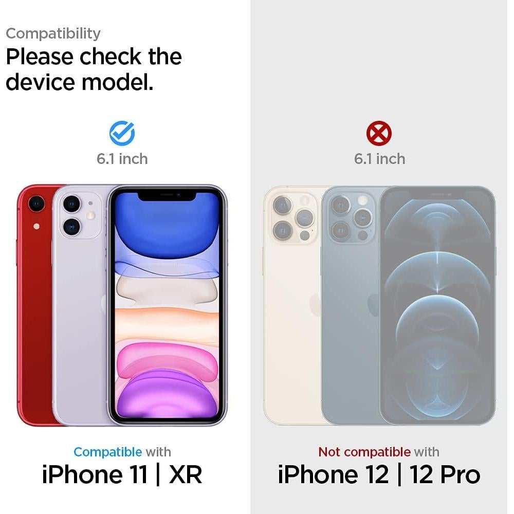 Protector de Pantalla Vidrio Templado Spigen GlasTR EZ FIT iPhone 11/XR