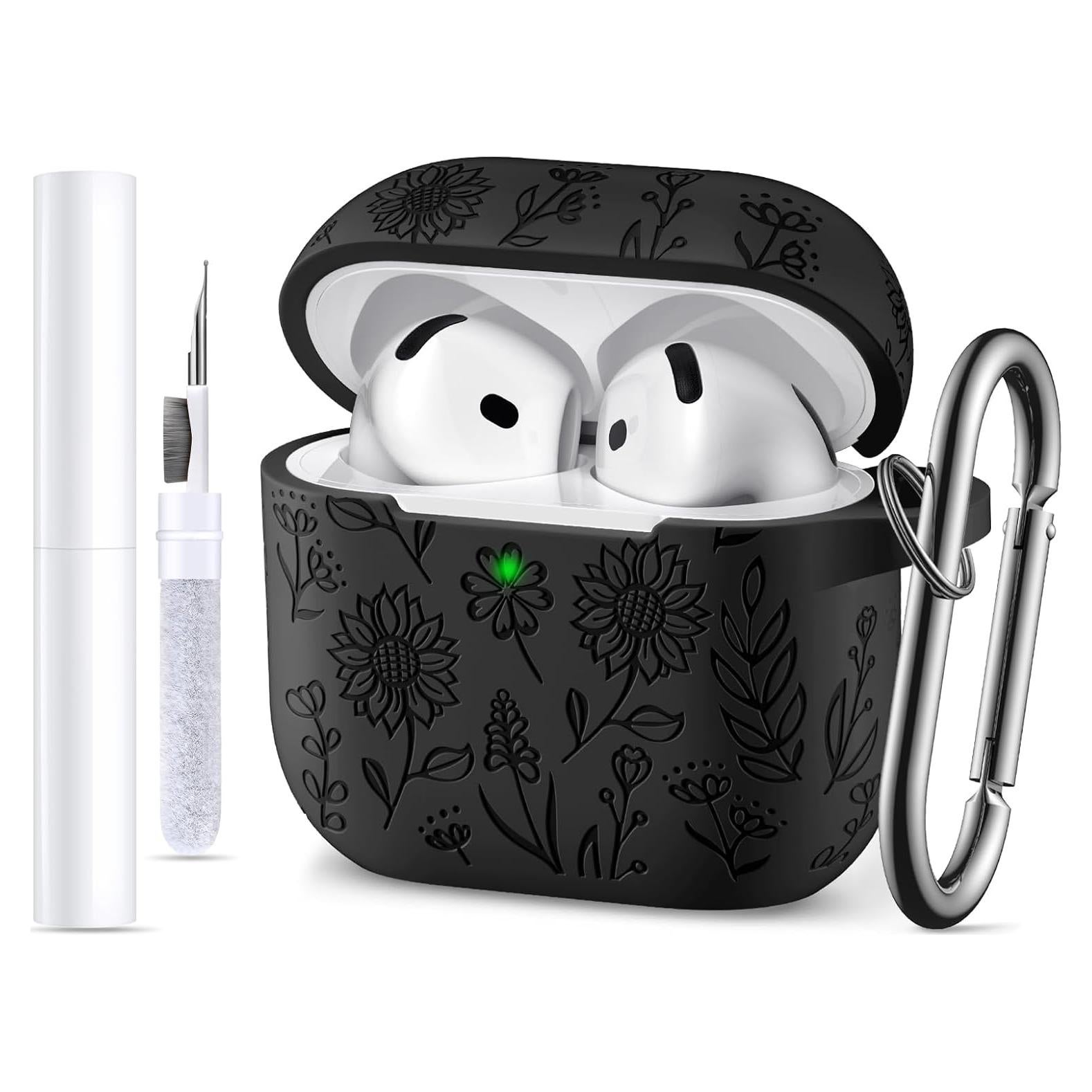 Funda Protectora de Silicona DaQin para AirPods 4 - Negro