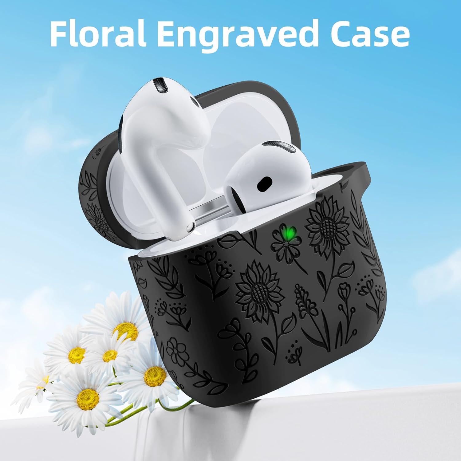 Funda Protectora de Silicona DaQin para AirPods 4 - Negro