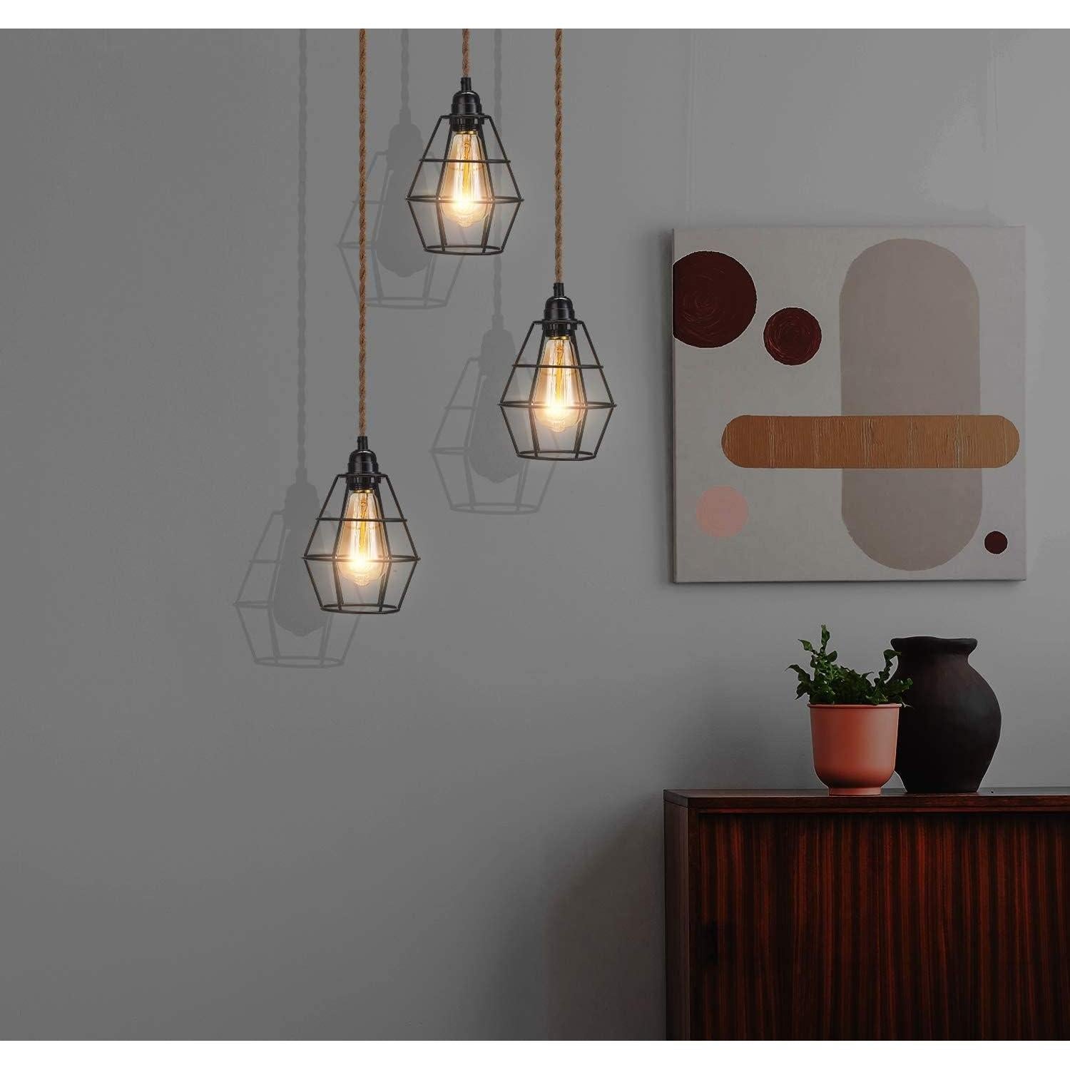 Cordón de luz colgante industrial SHIWEIDA 4.57m con interruptor