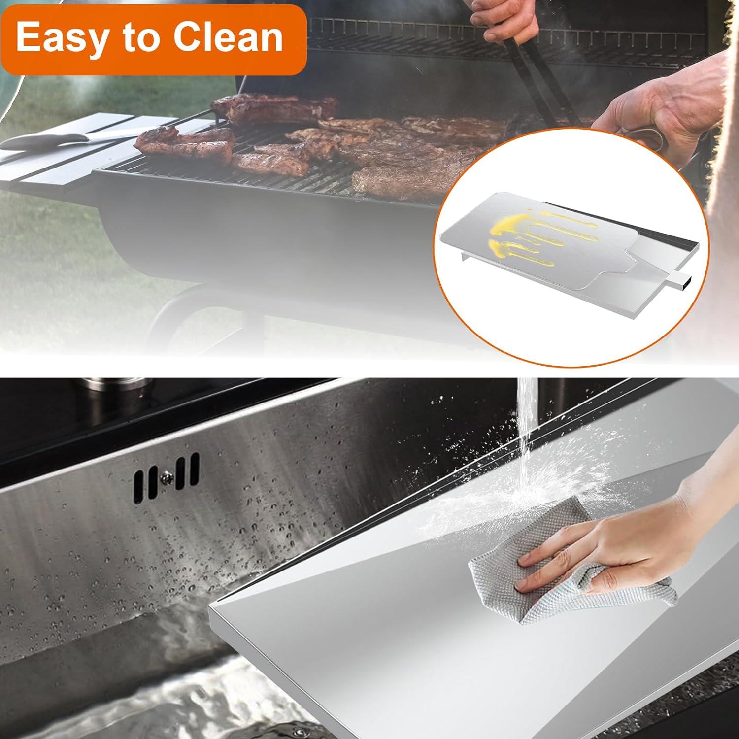 Bandeja de Goteo Traeger SUB025 de Acero Inoxidable 47x30.5cm